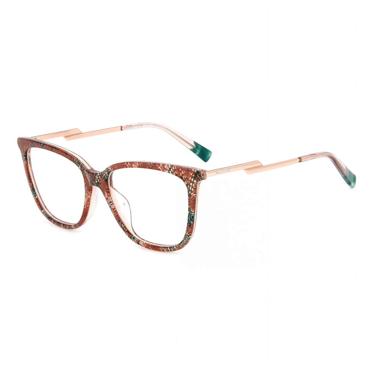 M Missoni Modern Women's Pink Pattern Acetate Frame Non-Polarized Polycarbonate Lens Sunglasses 53mm, Photo 1