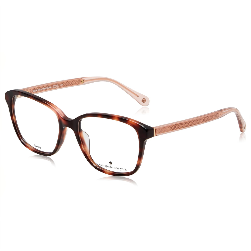 Monturas modernas de acetato Havana para mujer de Kate Spade New York de 52 mm