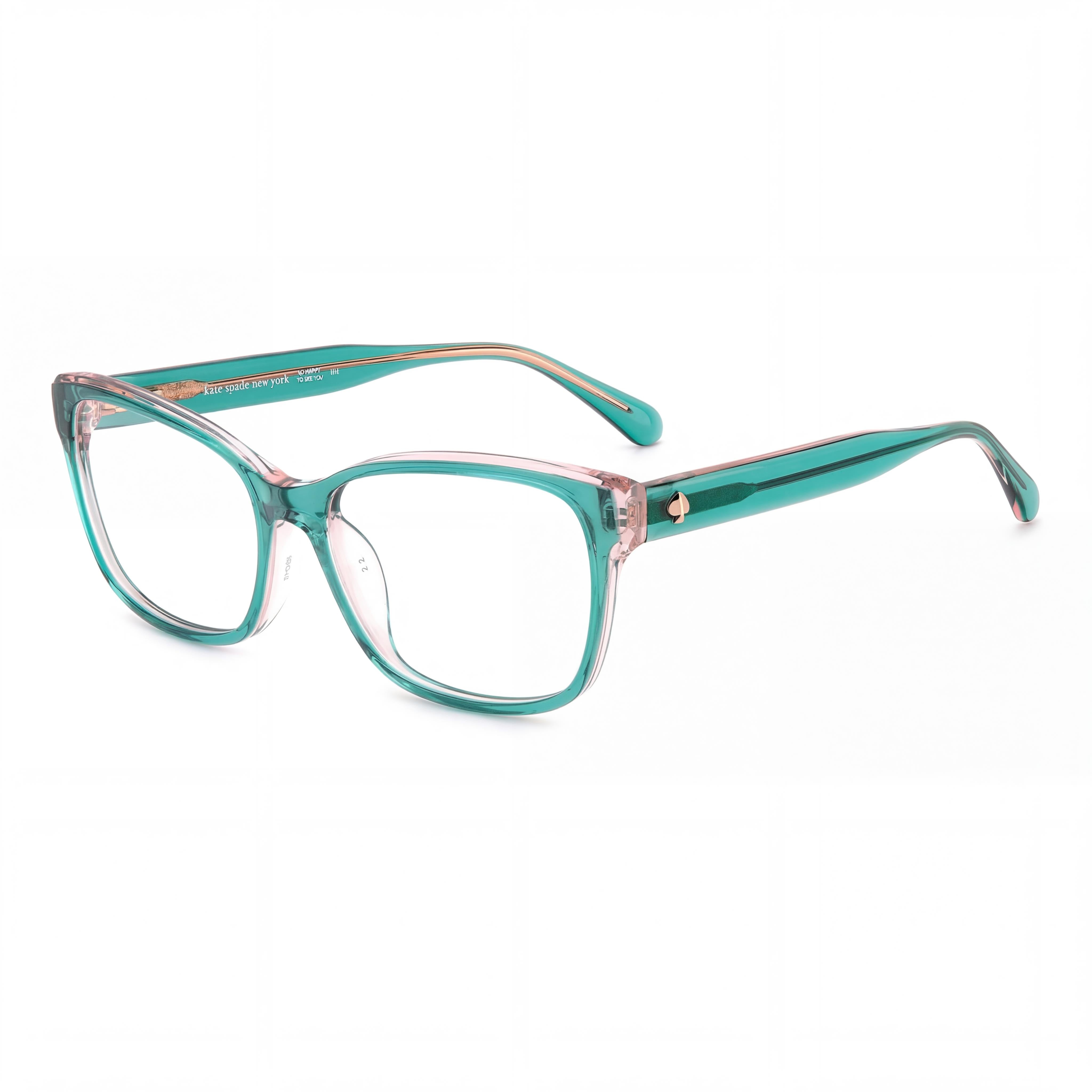 kate spade new york Crishell Classic Women's Green Plastic Frame Non-Polarized Polycarbonate Sunglasses 55mm, Photo 1