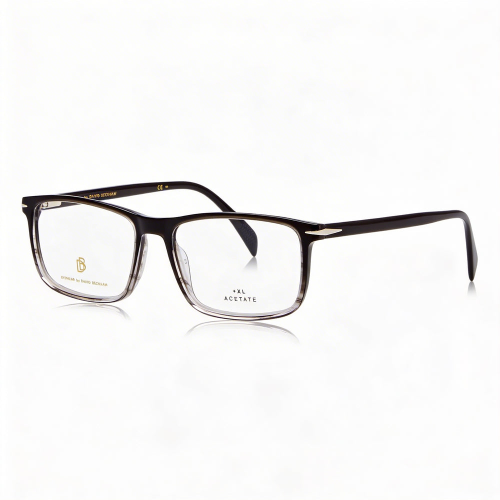 Gafas de sol unisex David Beckham Db 1019 con montura de plástico de cuerno negro y lentes no polarizadas de 54 mm