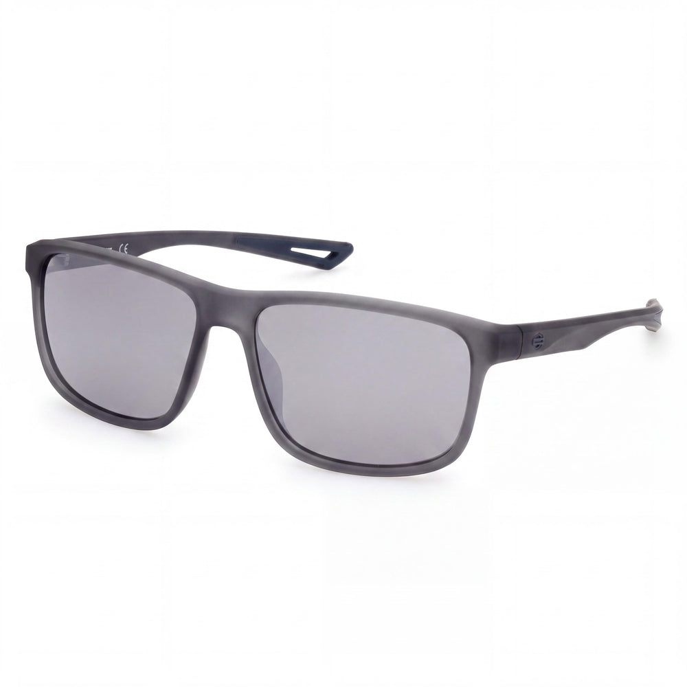 Harley-Davidson Hd0959x Men's Grey Plastic Square Sunglasses Smoke Mirror Lenses 60mm UV Protected Non-Polarized