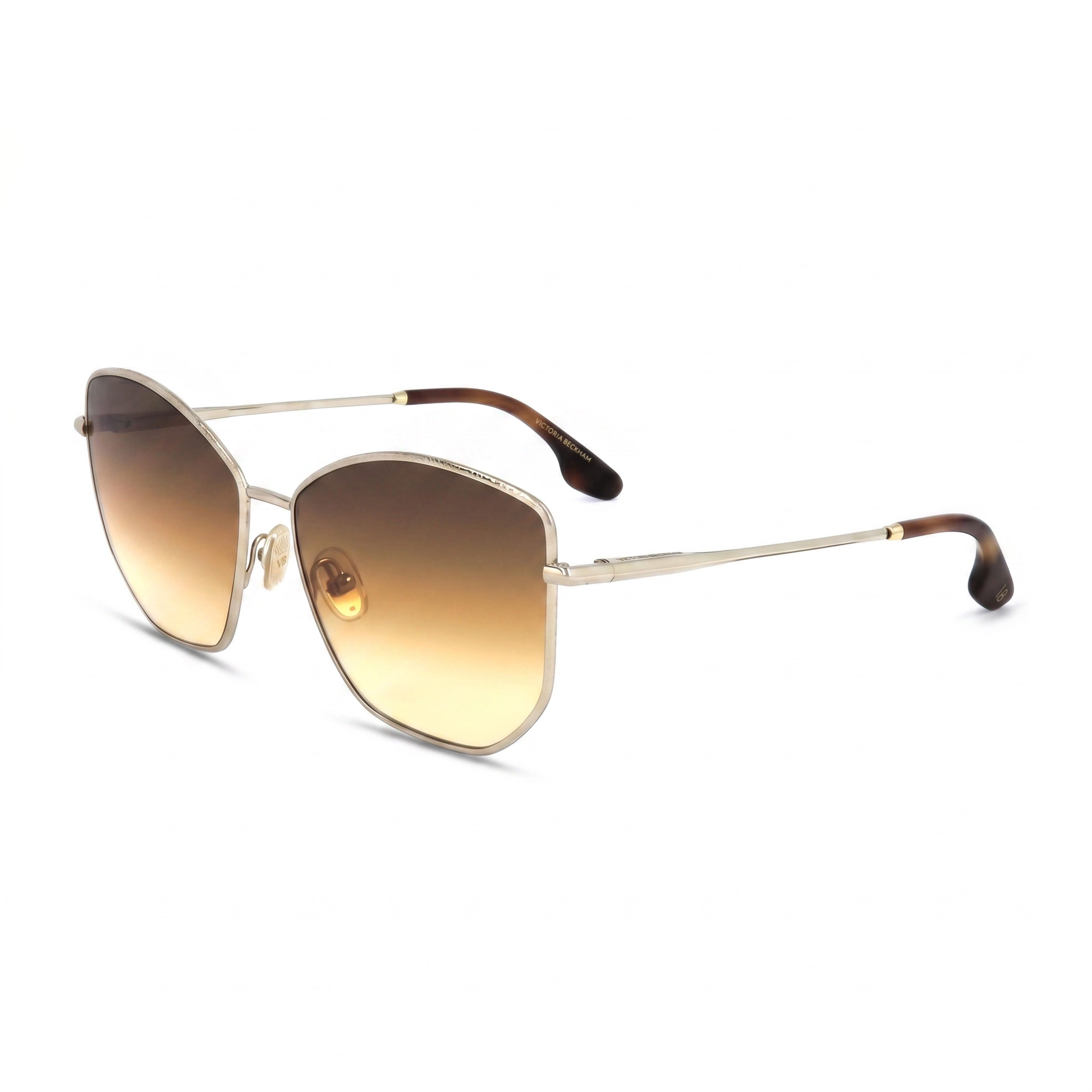 Salvatore Ferragamo Modern Men's Gold Brown Alloy Steel UV Protected Non-Polarized Sunglasses 59mm, Photo 1