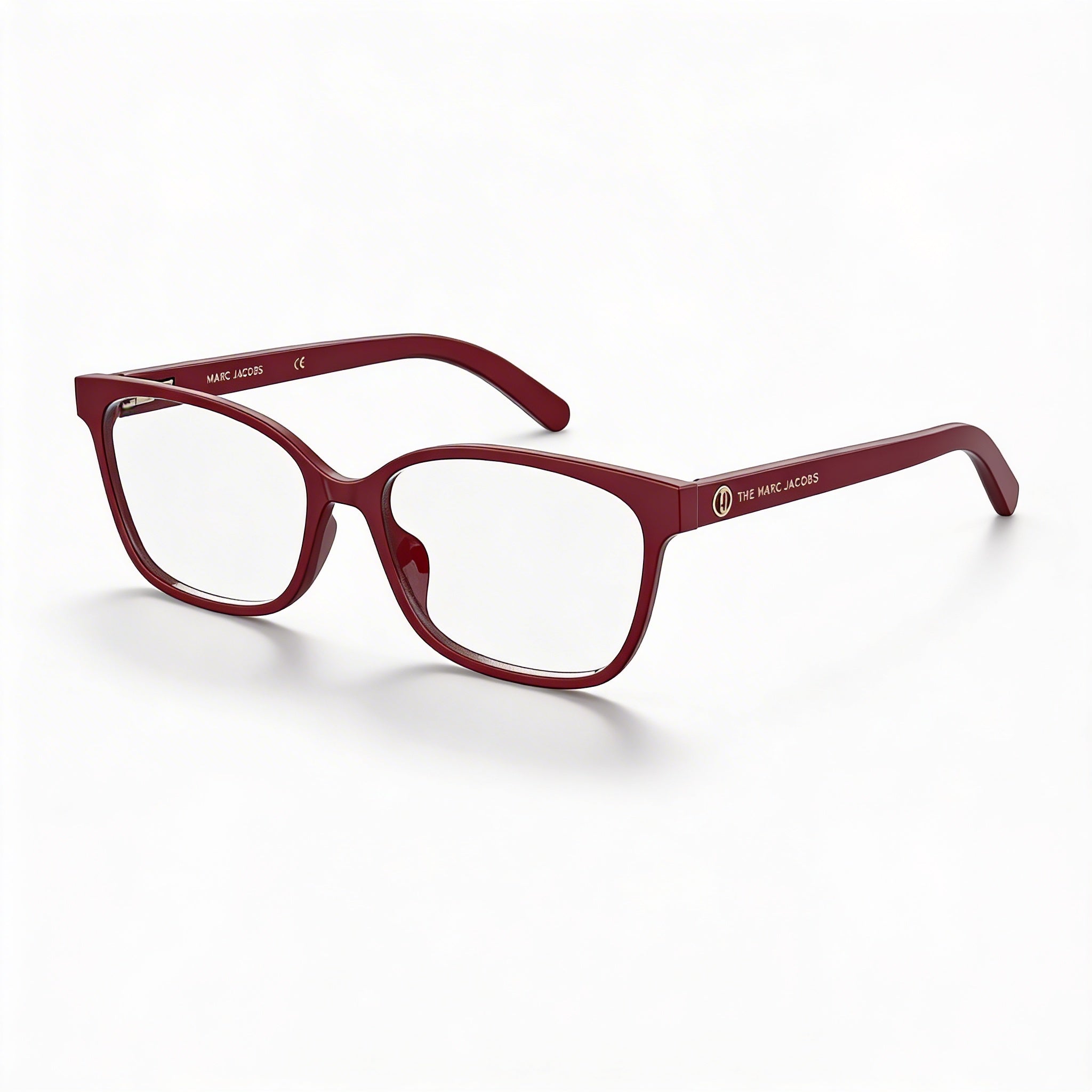 Marc Jacobs MARC 812 Unisex Burgundy Eyeglass Frames with a 17mm bridge width and 145mm temple length, Photo 1
