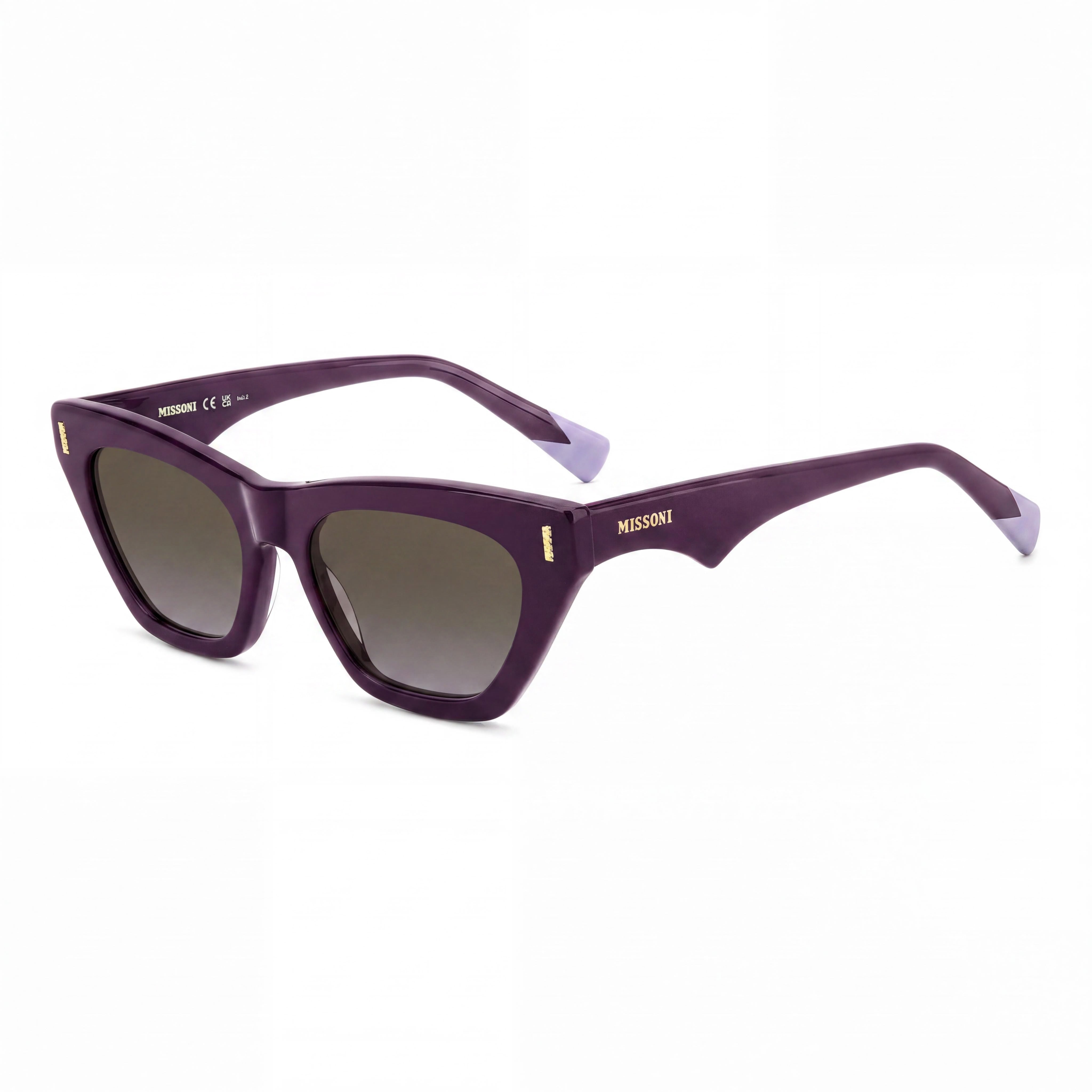 M Missoni MIS 0205/S Women's Sunglasses, Plum Brown Violet Doubleshade Acetate Frame, Brown Purple Doubleshade Lenses 54mm, Photo 1