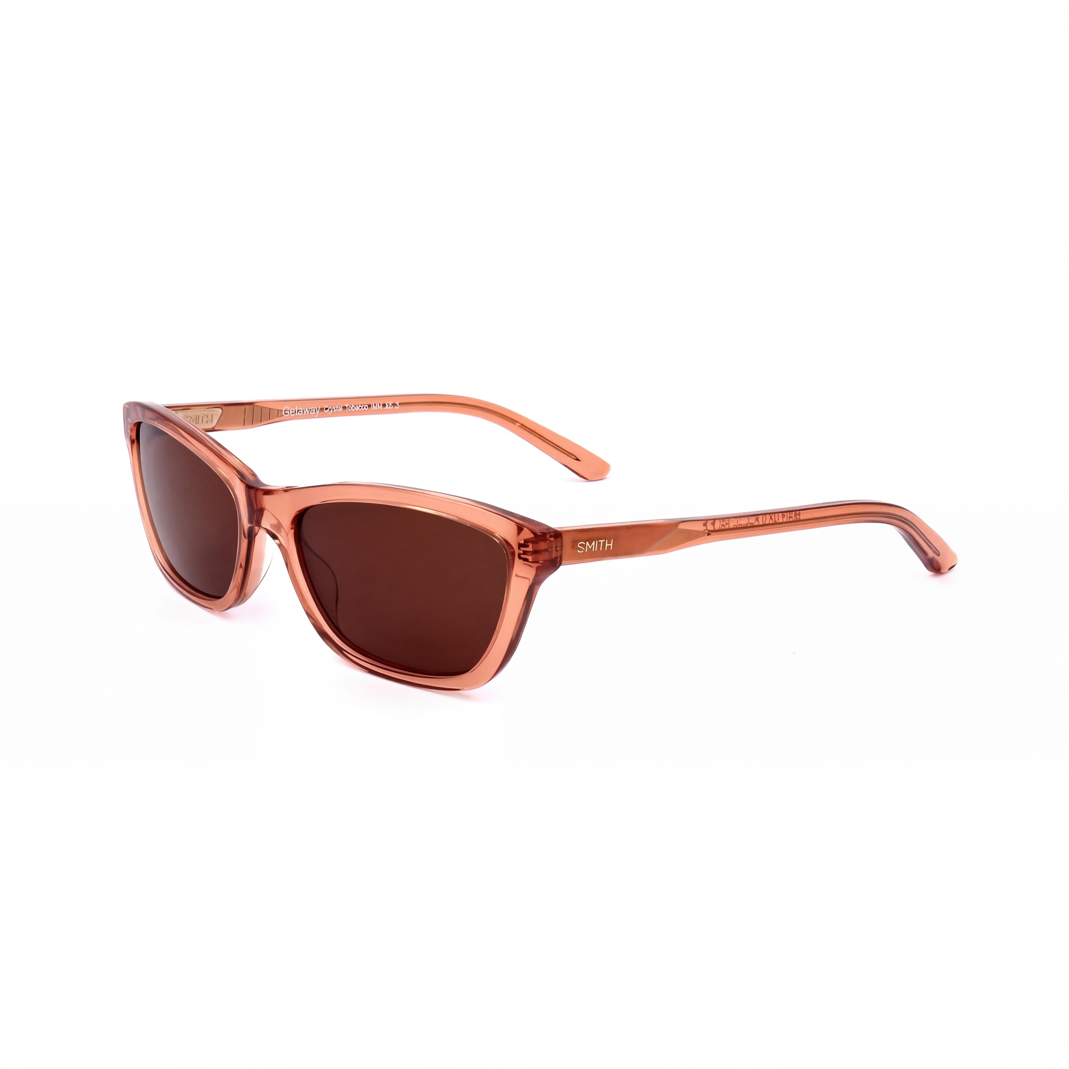 Gafas de sol SMITH Getaway para mujer, de acetato marrón tabaco con cristales marrones y protección UV, 56 mm, Photo 1