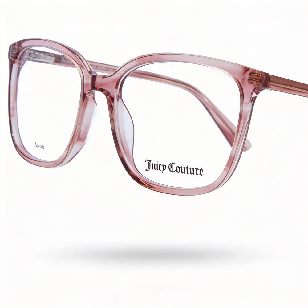 Gafas de sol Juicy Couture Modern para mujer, de acetato rosa cristal, no polarizadas, de 52 mm
