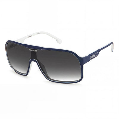 Gafas de sol Carrera Carrera 1046/S unisex, azul, blanco y gris, con protección UV de propionato inyectado, no polarizadas, 99 mm