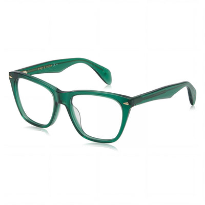 Rag & Bone Modern Women's Transparent Green Acetate Cat Eye Full Rim Eyeglasses 53mm