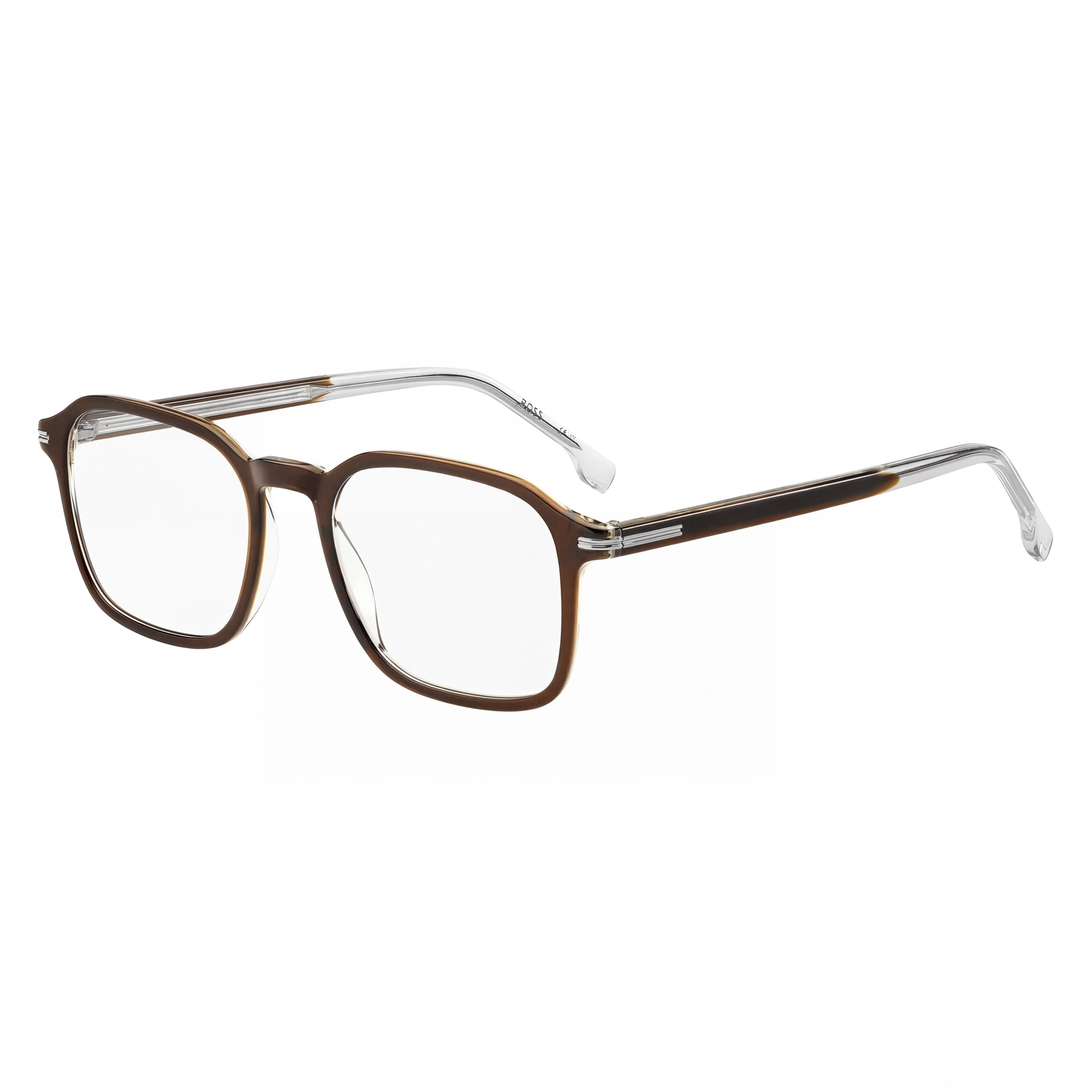Hugo Boss Audio Systems Modern Men's Brown Eco Light Acetate Non Polarized DEMO LENS Eyeglasses 51-19-145, Photo 1