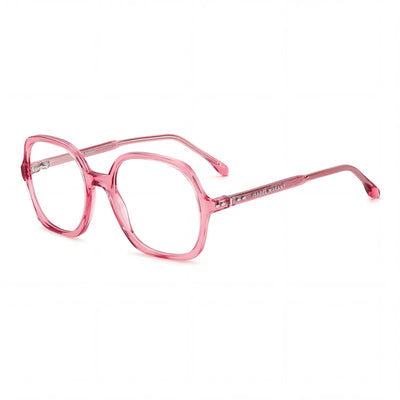 Gafas de sol femeninas Isabel Marant de acetato transparente rosa con lentes de policarbonato rosa, 54mm