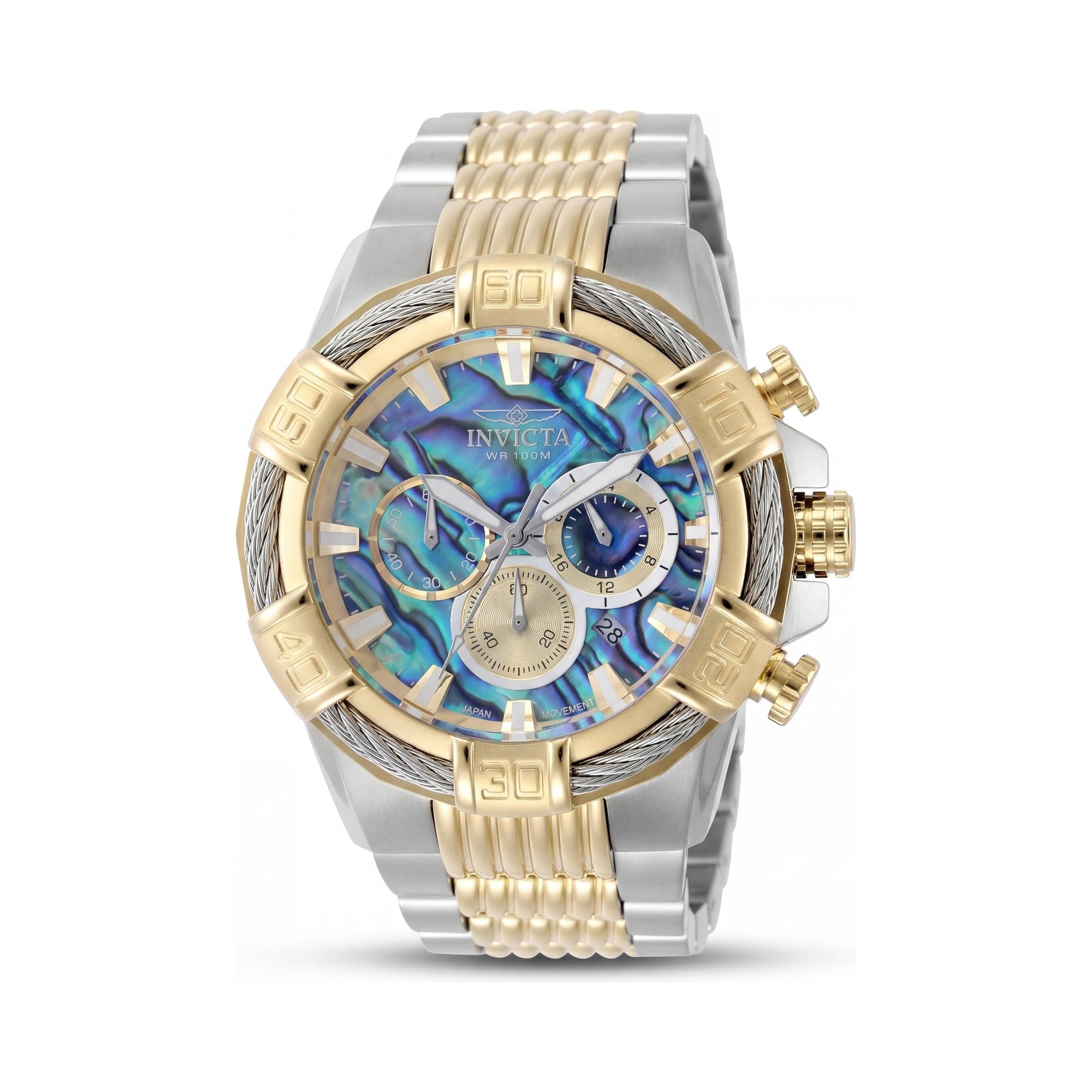 Reloj Invicta Bolt 49898 de 51 mm unisex con pulsera de acero inoxidable plateada, esfera multicolor, resistente al agua hasta 10 ATM, Photo 1