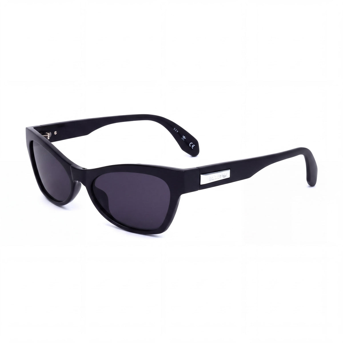 adidas Gafas de sol clásicas para mujer, armazón de plástico negro brillante, lentes ahumadas de 54 mm, Photo 1