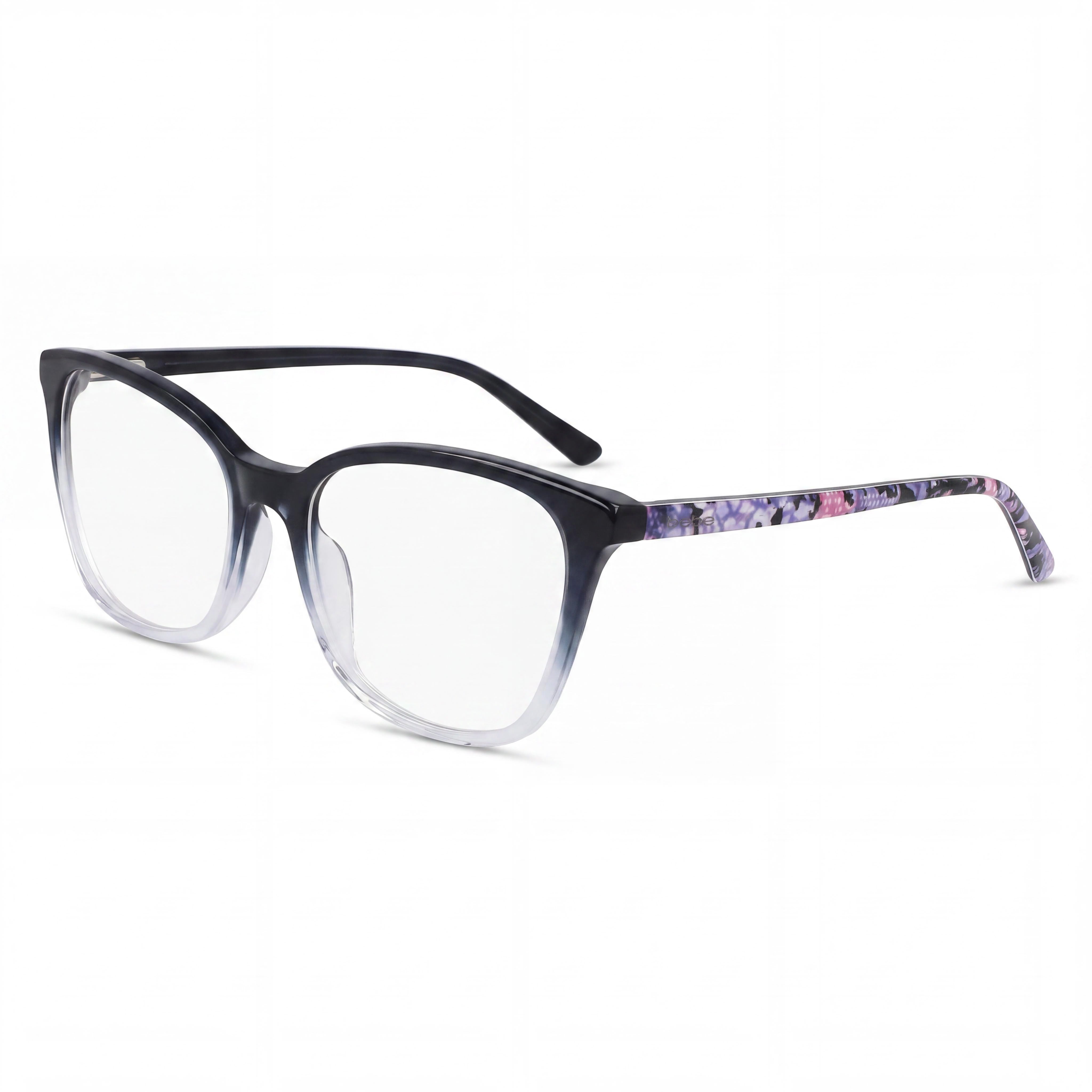 Gafas de hombre Bebe Bb5206 con lentes de policarbonato, montura de metal color Jet, 53 mm de ancho de lente, Photo 1