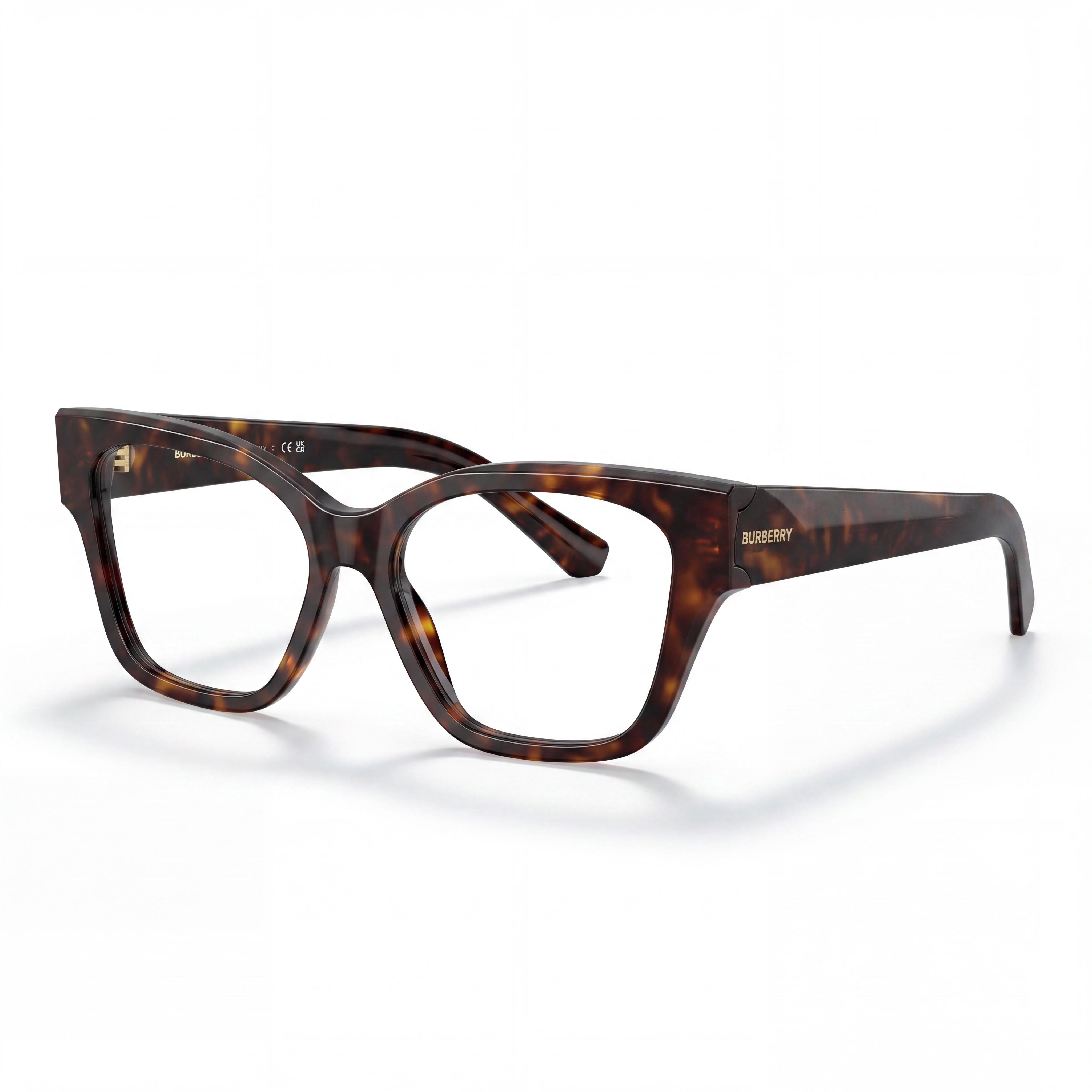 Burberry Unisex Brown Tortoise Frame Optical Eyeglasses for Prescription Lenses, Photo 1