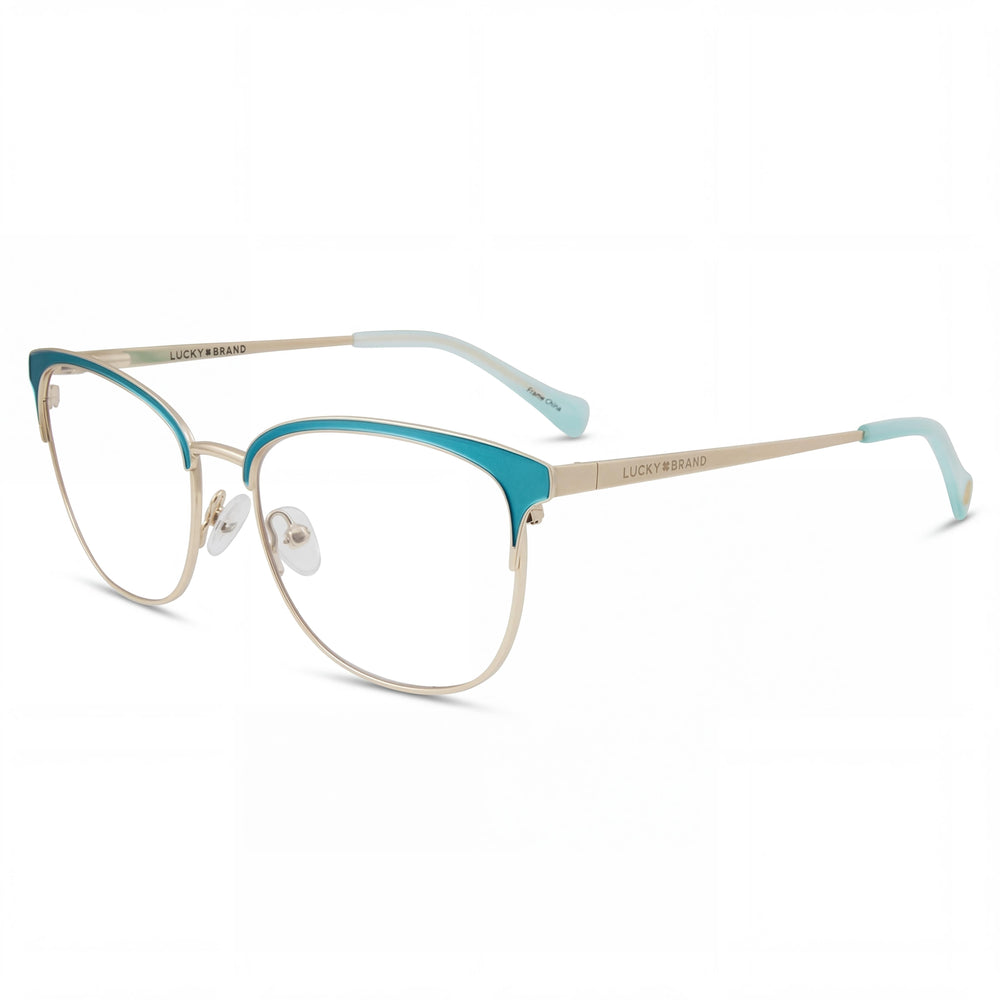 Lucky Brand D115 Men's Blue Lightweight Metal Frame Polarized Eyewear, 52mm Lens Width, 16mm Bridge, 135mm Temple
