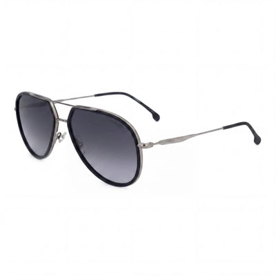 Carrera 295/S Classic Unisex Stainless Steel Sunglasses with UV Protection, Black Grey Shaded Frame, Dark Grey Shaded Lenses 58mm