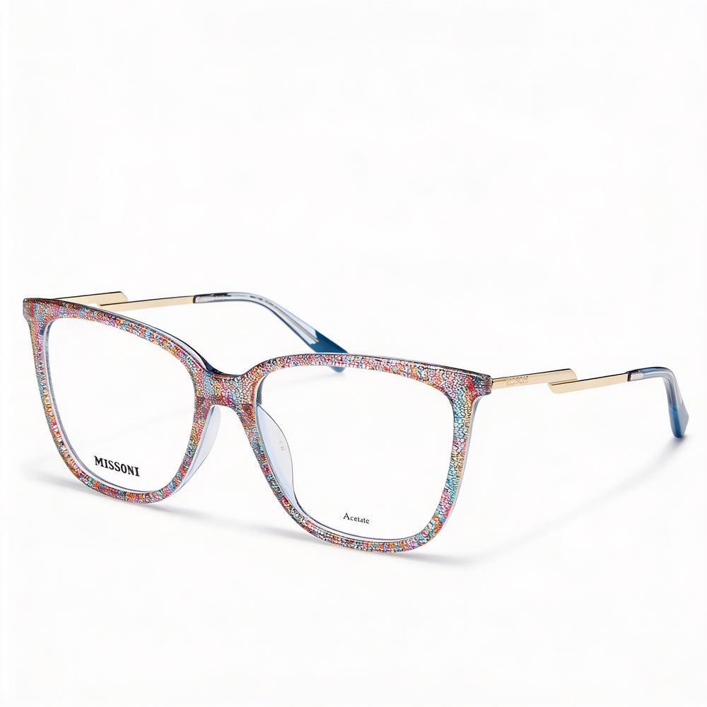 Gafas de sol Missoni Modern para mujer, con montura de acetato y lentes de policarbonato, diseño rosa, 53 mm