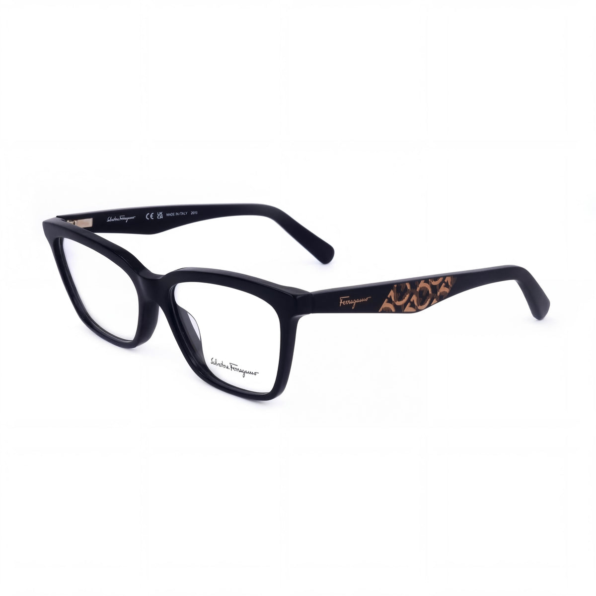 Gafas de Montura Cuadrada de Plástico Negro Unisex Salvatore Ferragamo SF2904 Modern Collection de 55 mm, Photo 1