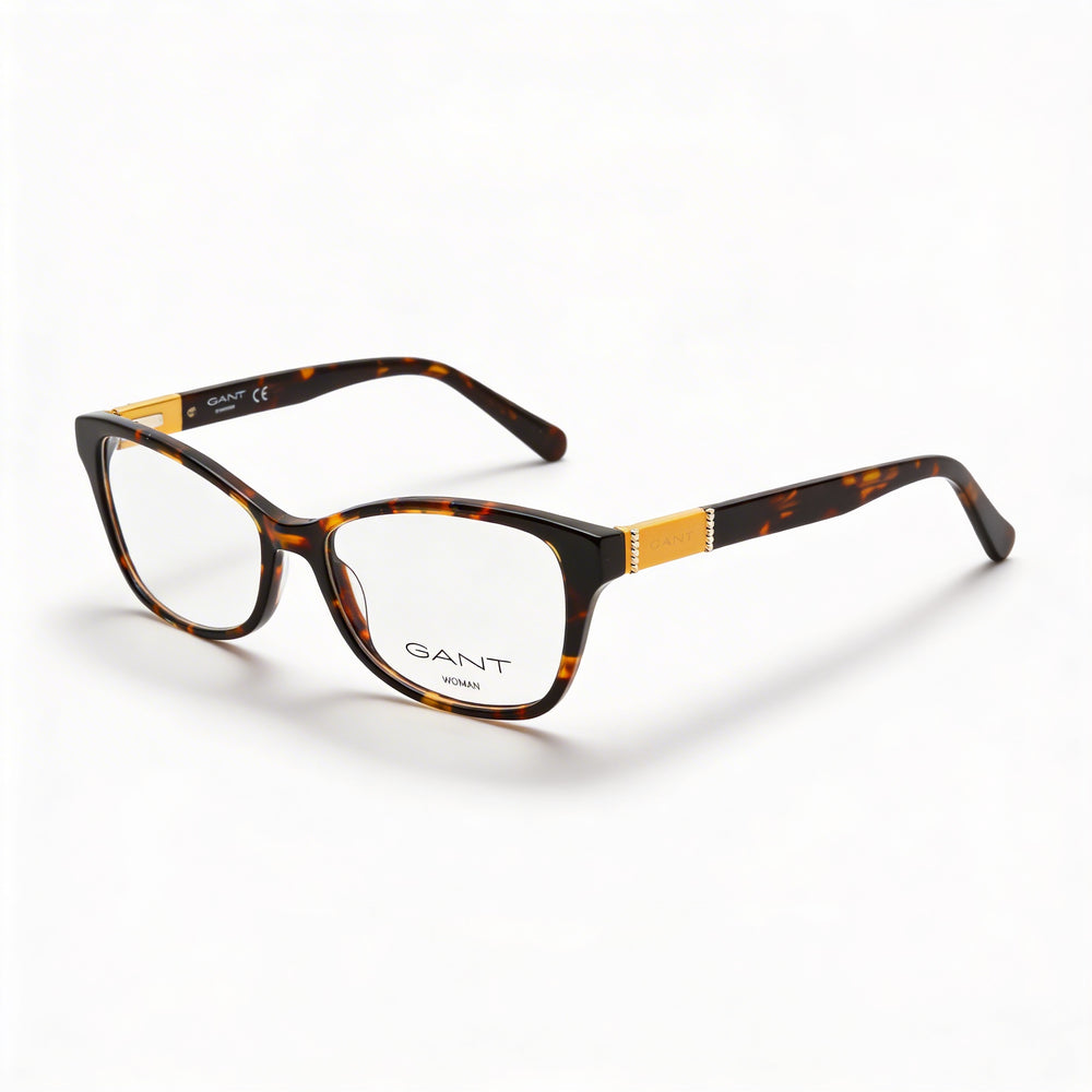 Gafas Gant Casual para mujer con montura de plástico y lentes de policarbonato de demostración en color Habana Oscuro 53-15-140