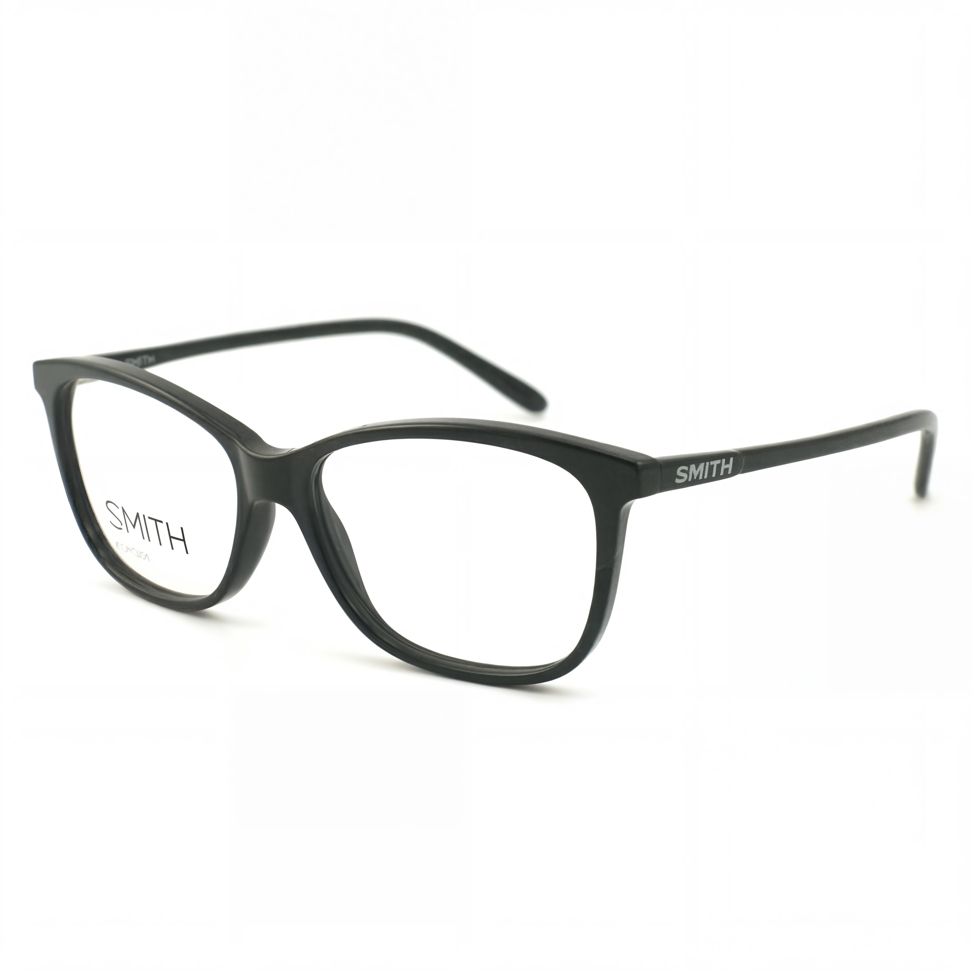 Smith JADEN 807 Unisex Square Full Rim Black Acetate Eyeglasses 53mm Lens, 15mm Bridge, 135mm Temple, Photo 1