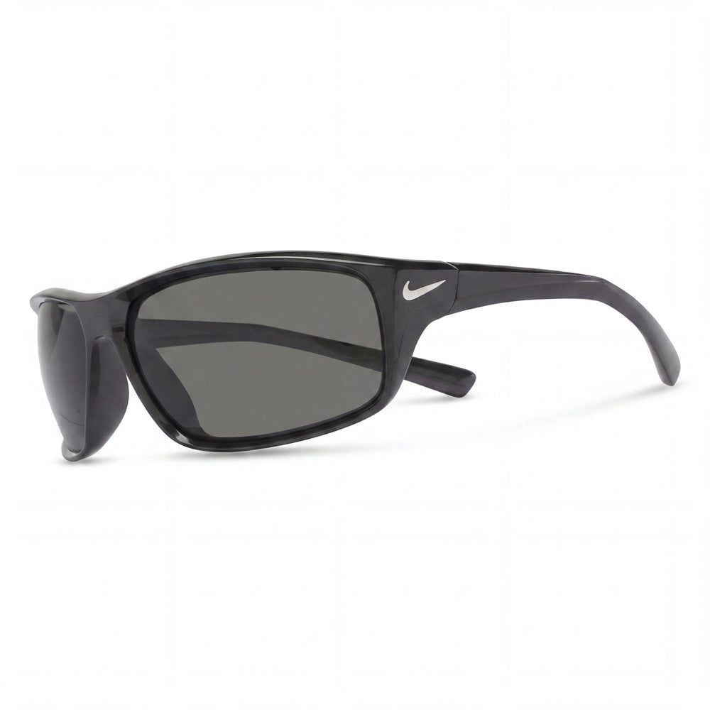 Gafas de sol Nike Adrenaline unisex de plástico ligero con protección UV, montura plateada, lentes grises 64-14-135