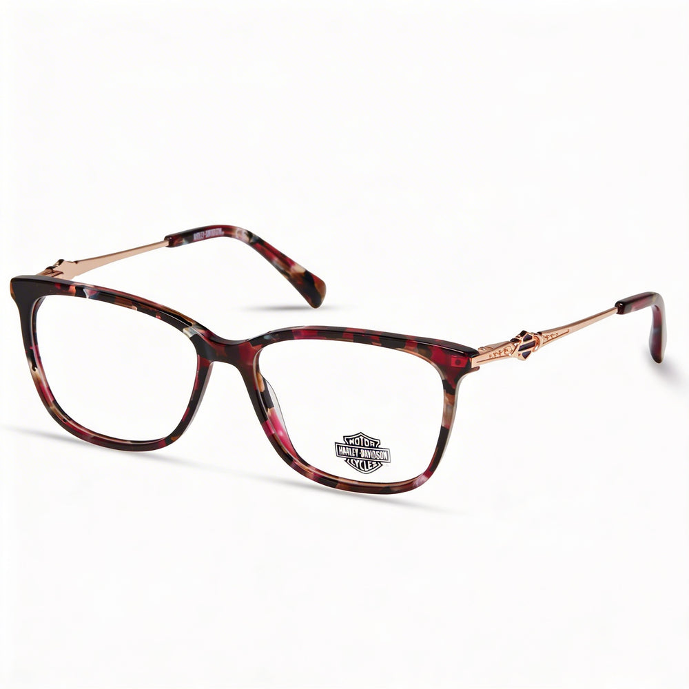 Harley-Davidson Hd0564 Men's Plastic Frame Eyewear with Clear Polycarbonate Lenses, Bordeaux, 54mm Lens Width