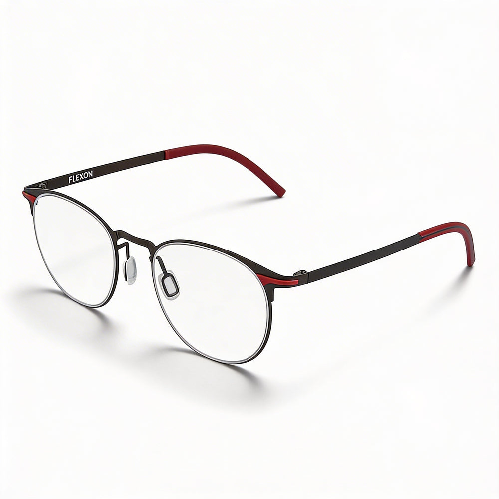 Gafas Unisex Flexon B2000, montura de metal con acabado en negro grafito, 50 mm de ancho de lente