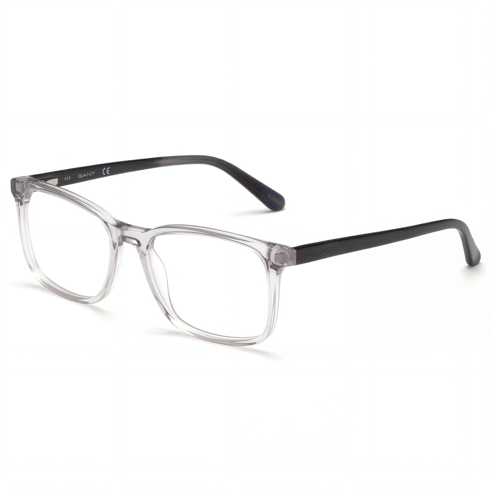 GANT Classic Men's Eyeglasses with Grey Black Plastic Frame and Polycarbonate Non- Lenses 53mm