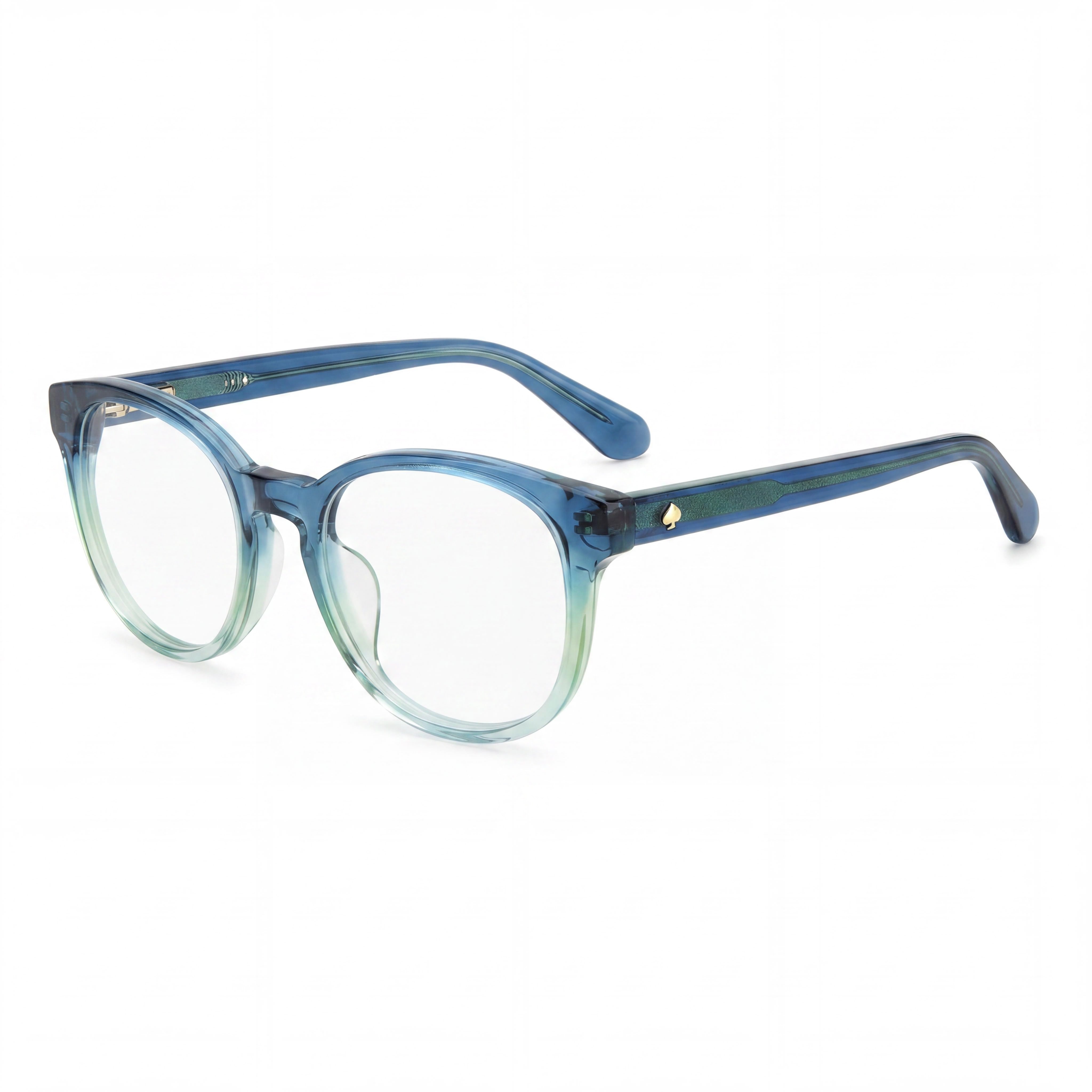 kate spade new york Women's Classic Blue Plastic Frame Sunglasses with Multicolor Lenses, 53-16-140mm, Photo 1