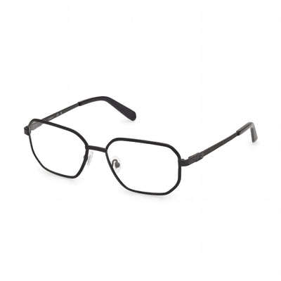 GUESS Gu50240 Men's Matte Black Metal Frame Eyewear with Non- Transparent Lenses, Lens Width 56mm