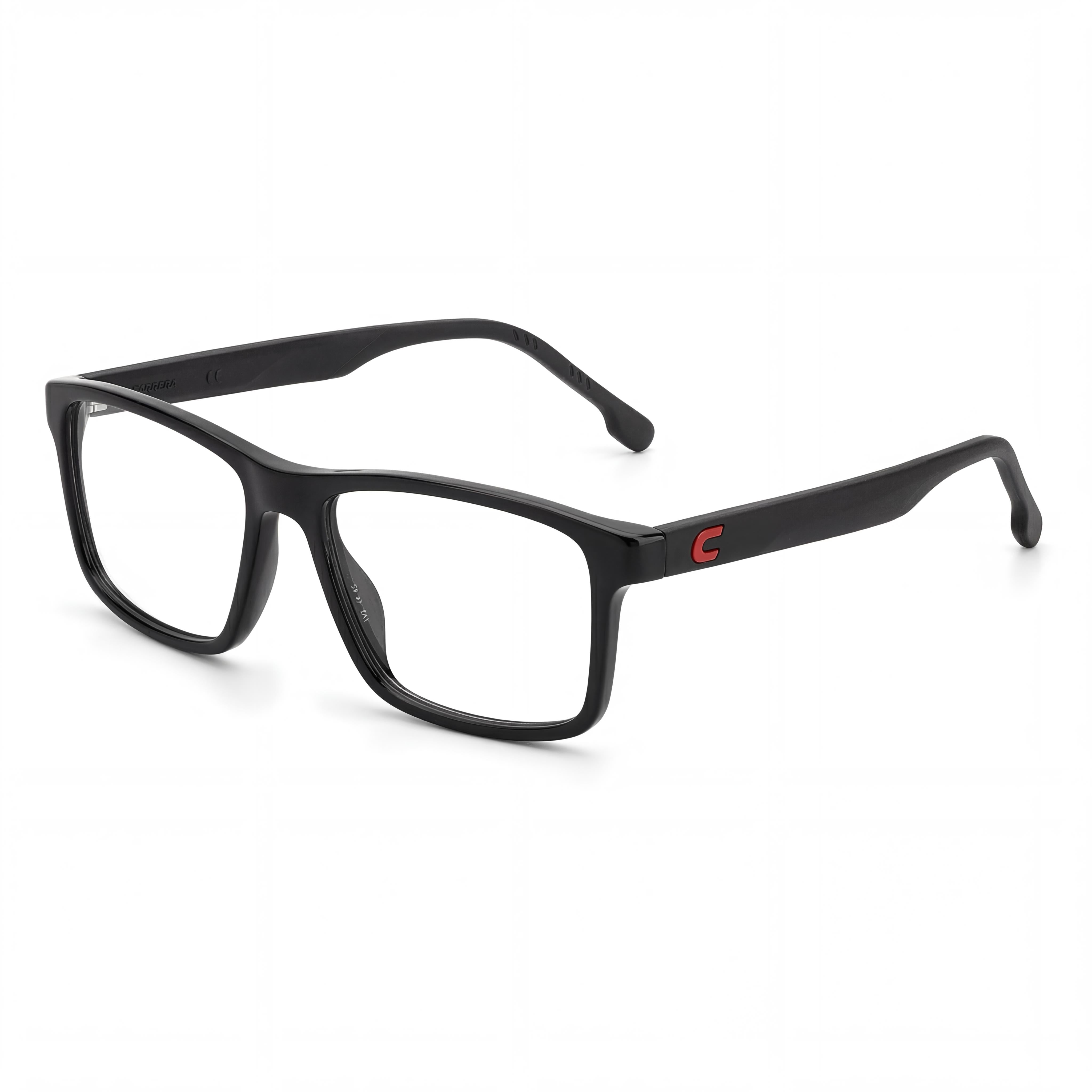 Carrera Carrera 8865 Unisex Optical Frames - Black Plastic Frame with Black Demo Lenses, Size 57-16-145mm, Photo 1
