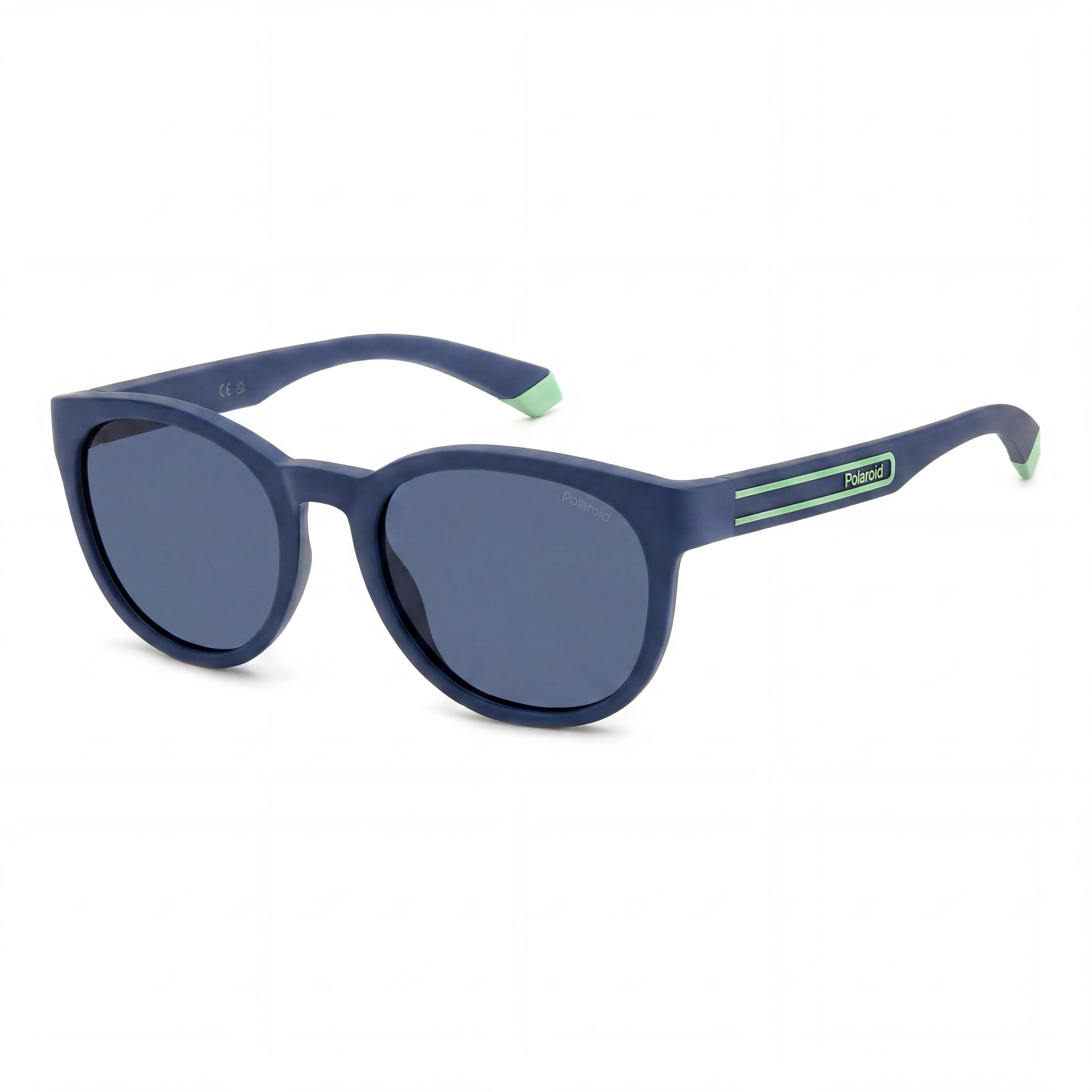 Polaroid Modern Unisex Blue Polycarbonate Frame UV Protection TAC Lens Sunglasses 52-20-140mm, Photo 1