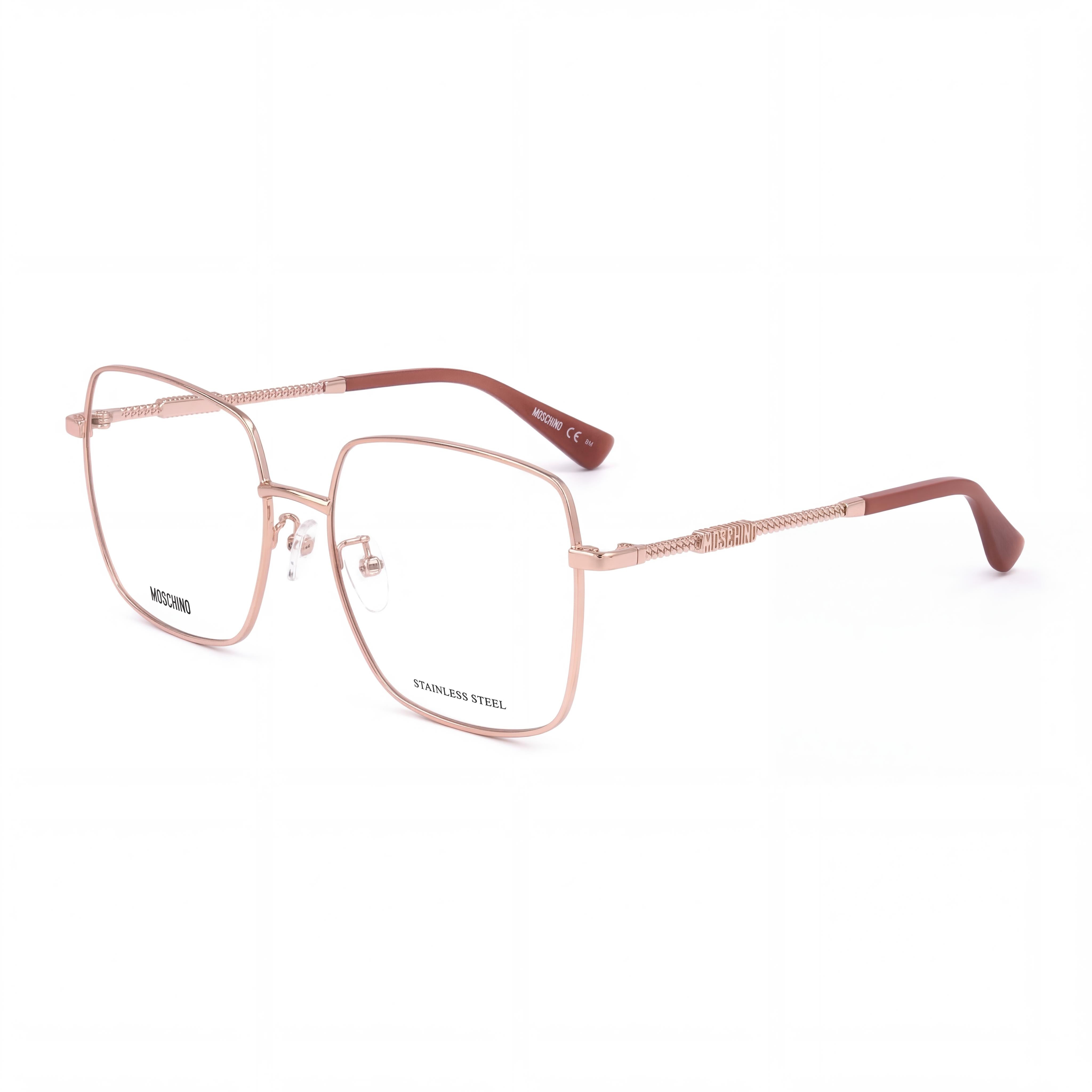 Gafas de sol Moschino Mos615/g para mujer, estilo moderno, con montura de acero de aleación de cobre dorado y lentes de policarbonato de 56 mm., Photo 1
