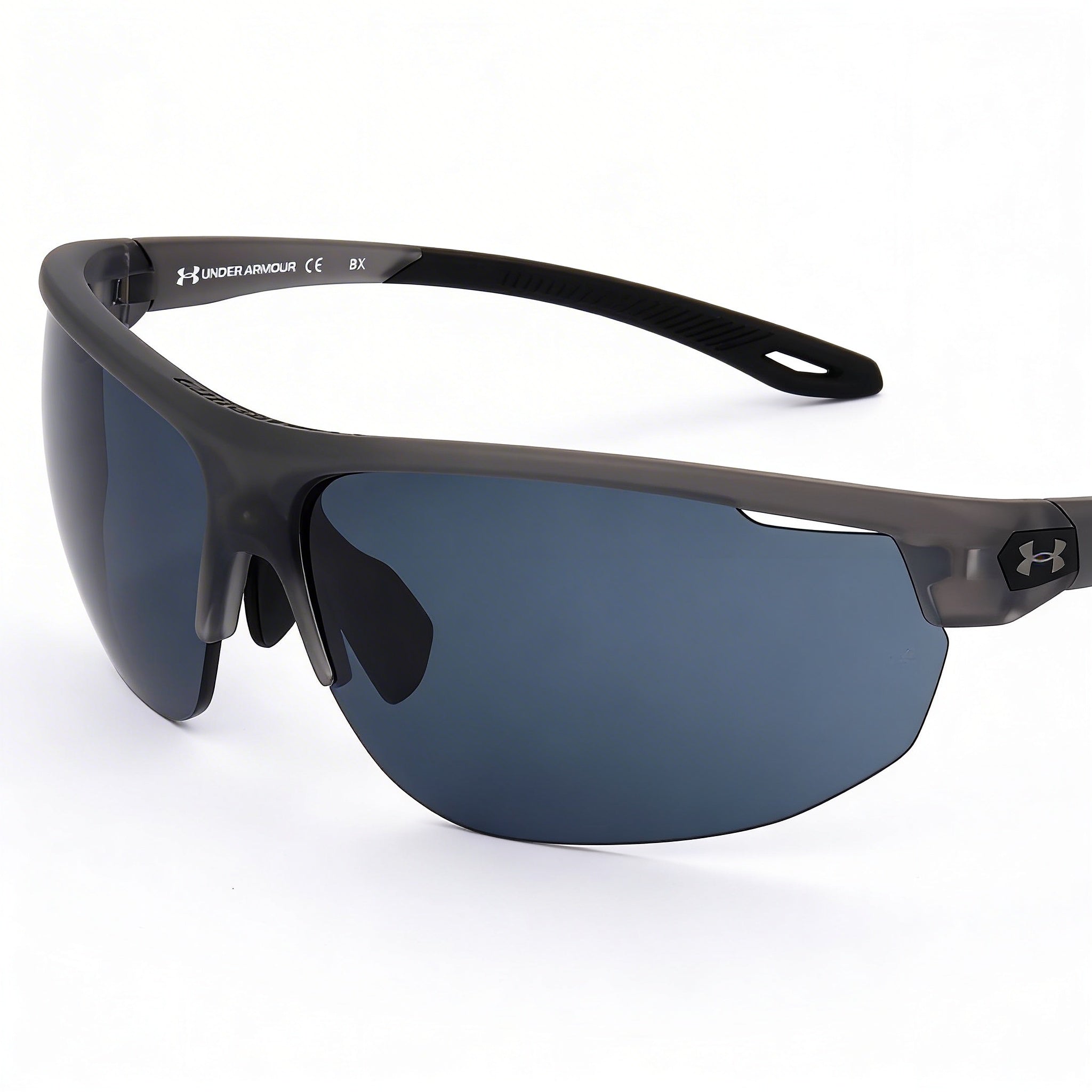 Under Armour Classic Unisex Grey Sunglasses with Polycarbonate Frame and Lens, UV Protection, 71mm Lens Width, Photo 2
