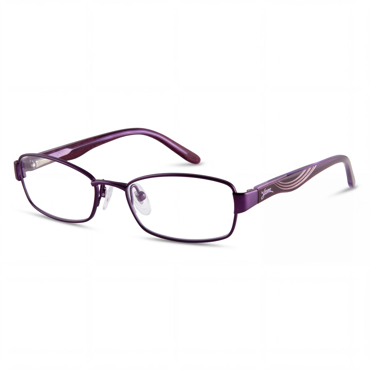 Montura para gafas graduables GUESS GU 9066 para mujer en color morado, con lentes de 46 mm de ancho, puente de 16 mm y varillas de 130 mm de longitud, Photo 1