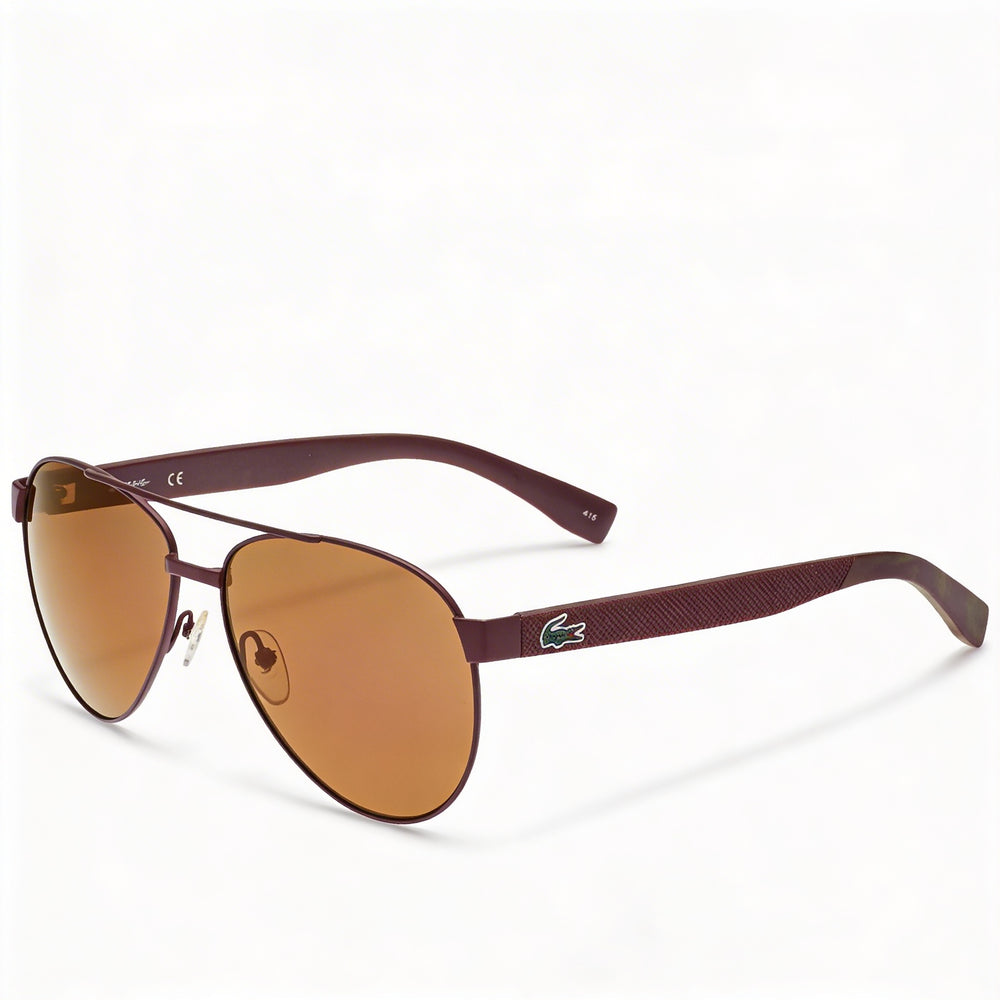 Gafas de sol Lacoste L185S para mujer, montura metálica verde claro, multicolor, antirreflejos y protección UV, 60 mm