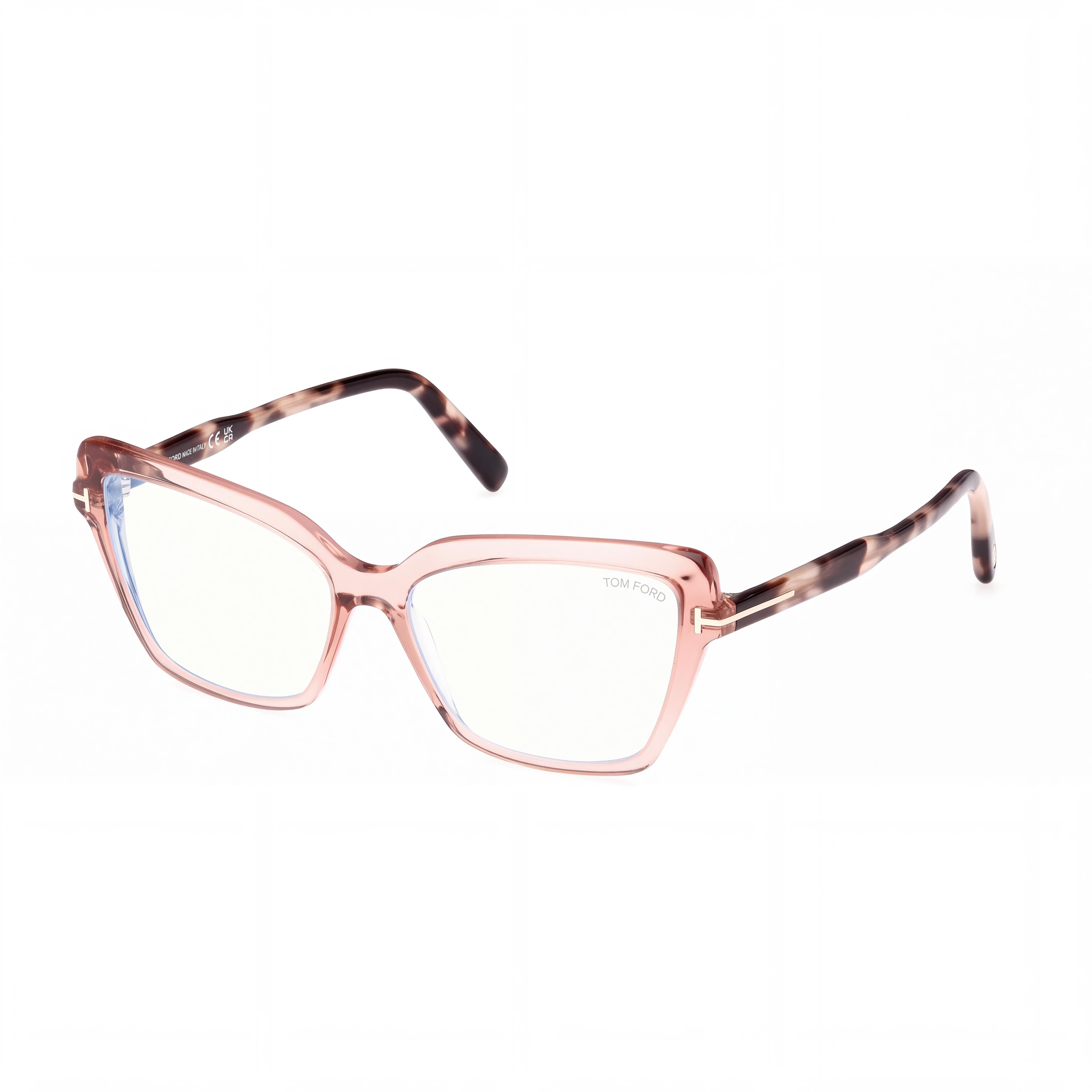Tom Ford Unisex Rosa Negro Marco 55mm Defensa Luz Azul Listo para Prescripción, Photo 1