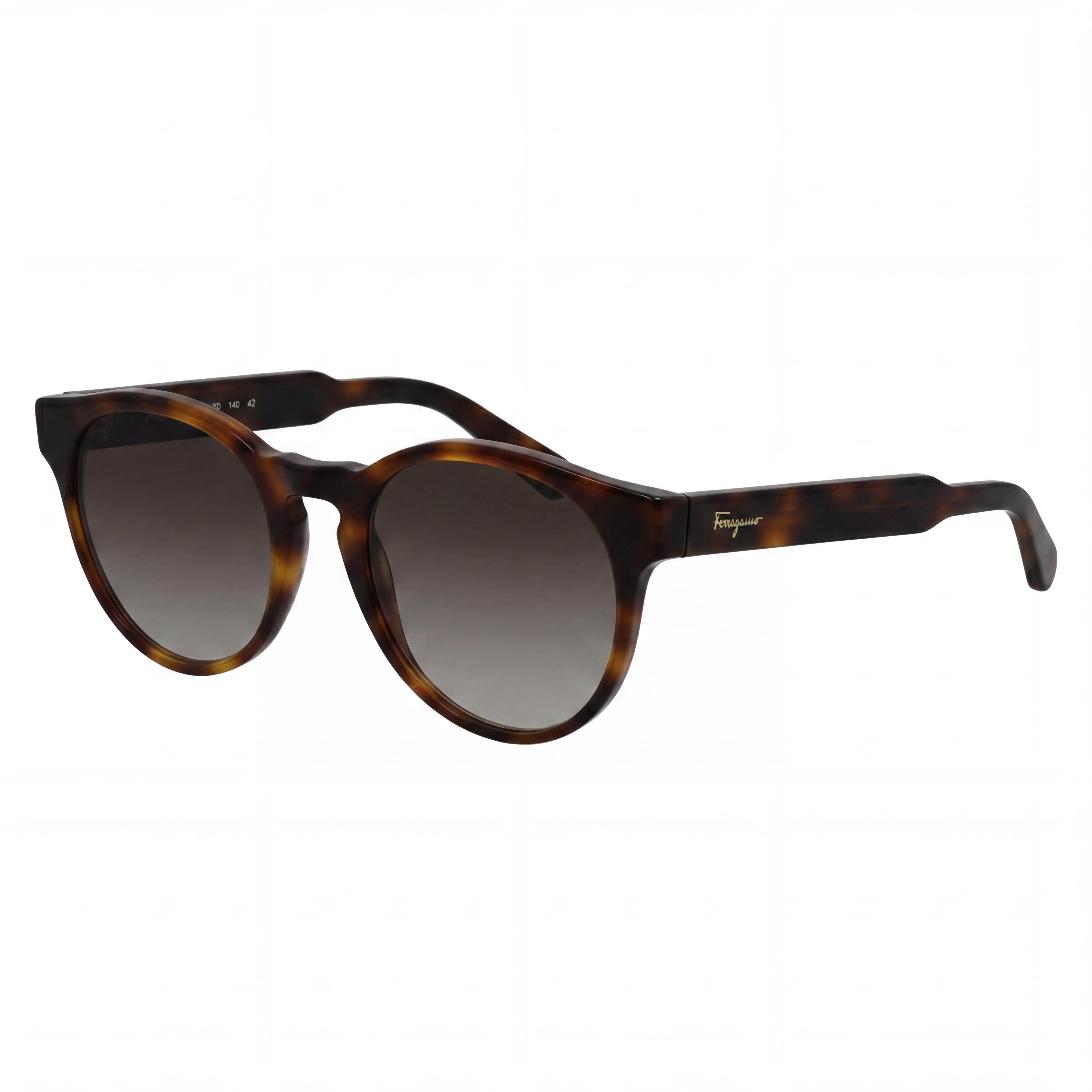 Salvatore Ferragamo Classic Women's Tortoise Plastic Brown Gradient Non-Polarized UV Protection Sunglasses 52mm, Photo 1