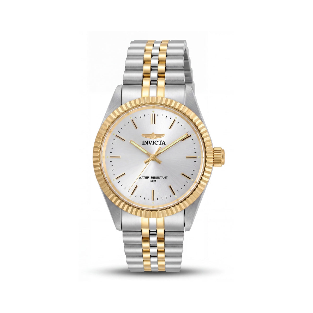 Invicta Men's Specialty Quartz Watch, 43mm Stainless Steel Case, Two Tone Silver Finish, Silver Dial, 5 ATM Water Resistant, Photo 1