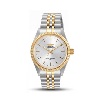 Invicta Men's Specialty Quartz Watch, 43mm Stainless Steel Case, Two Tone Silver Finish, Silver Dial, 5 ATM Water Resistant