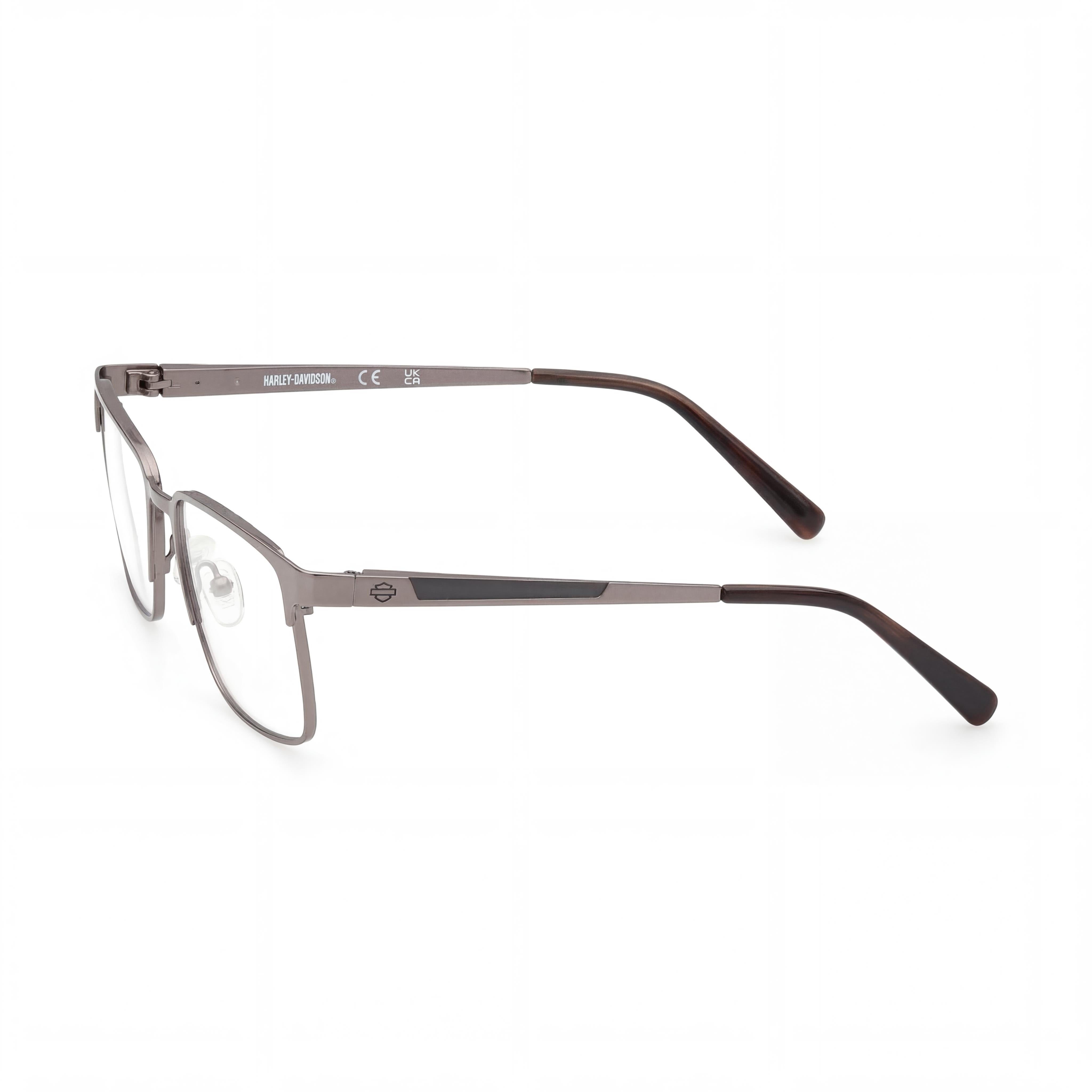 Harley-Davidson Men's Hd50074 Eyewear with Gunmetal Frame in Matte Gunmetal and Polycarbonate Lenses - Size 55/18/145, Photo 1