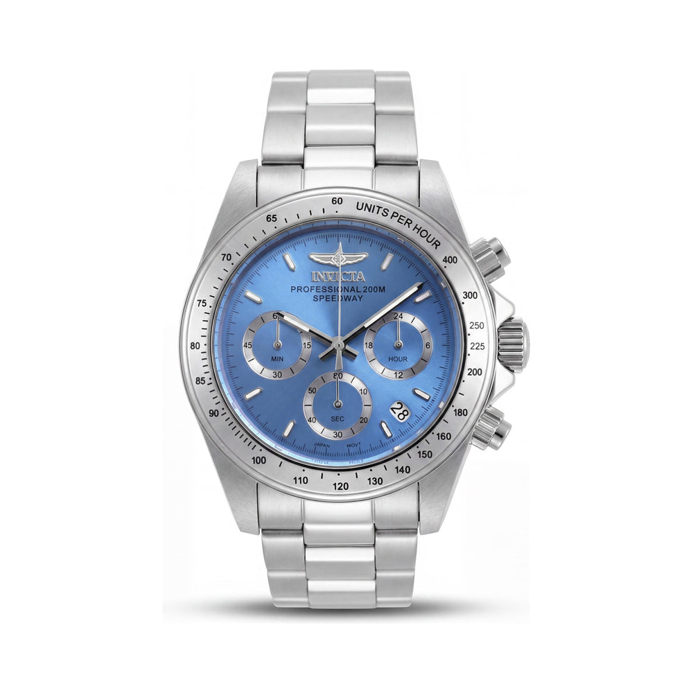 Reloj Cronógrafo Invicta 16655 con Movimiento de Cuarzo | Esfera Azul y Plateada Unisex | Resistencia al Agua de 200M
