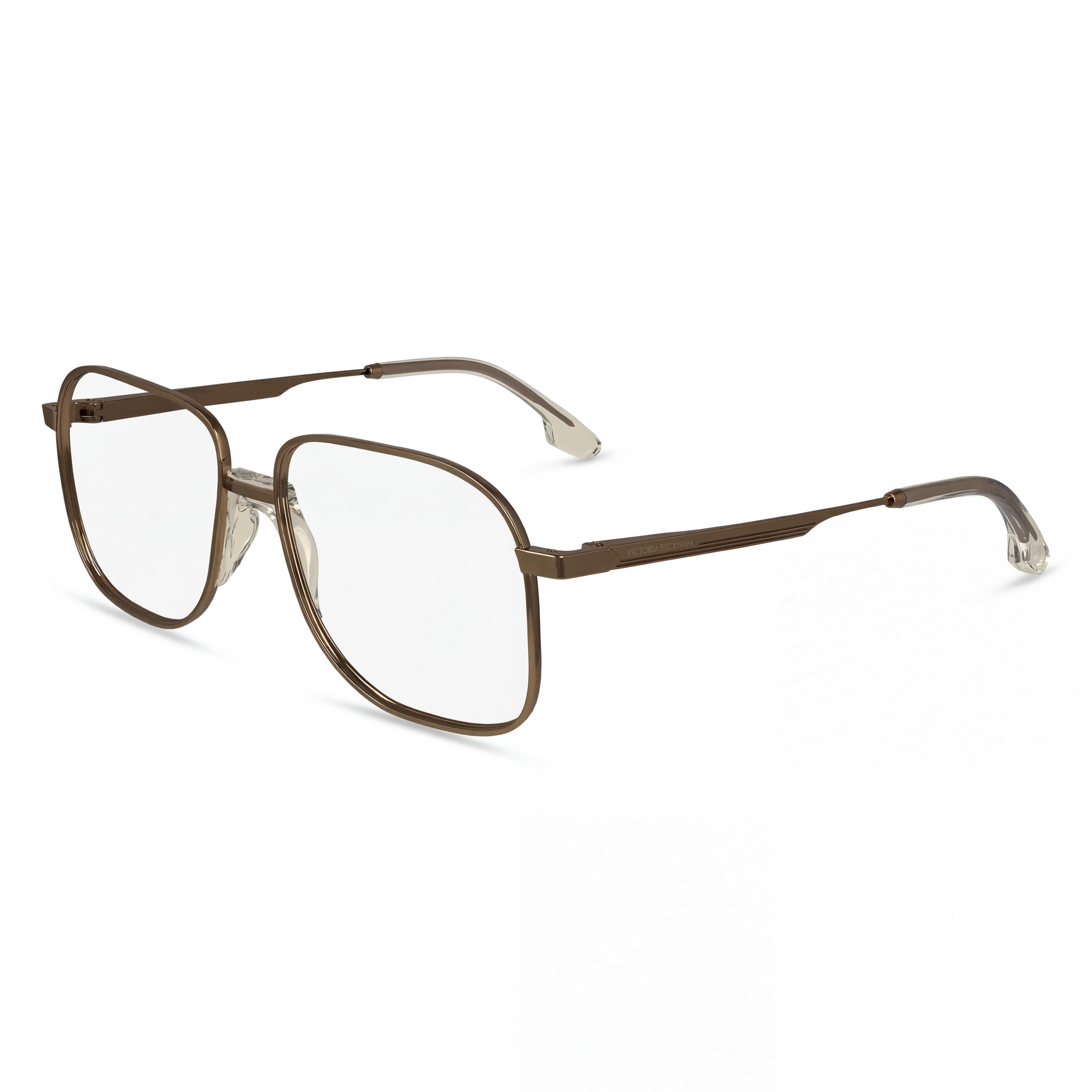 Victoria Beckham VB2134 Unisex Modern Amber Gold Metallo Sunglasses 56mm, Photo 1