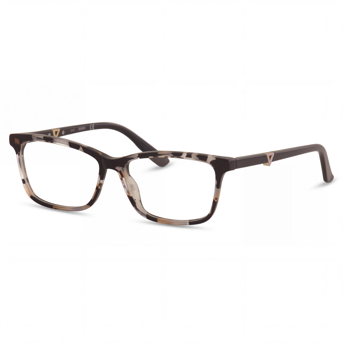 GUESS GU2731 Women's Full Rim Rectangle Plastic Black Havana Eyeglasses 53mm, Photo 1