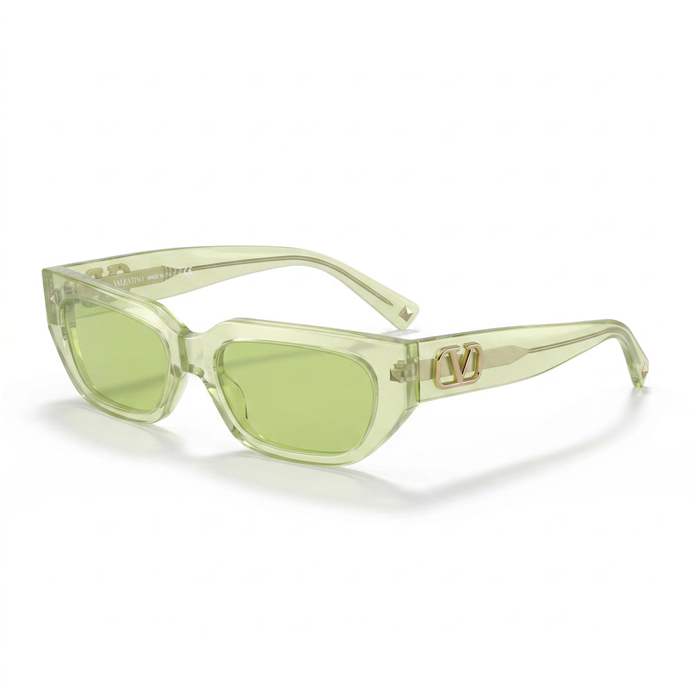 Valentino Fashion Sunglasses Women's Fluo Green Frame Green Lens UV Protected Non-Polarized Composite 53/17/140
