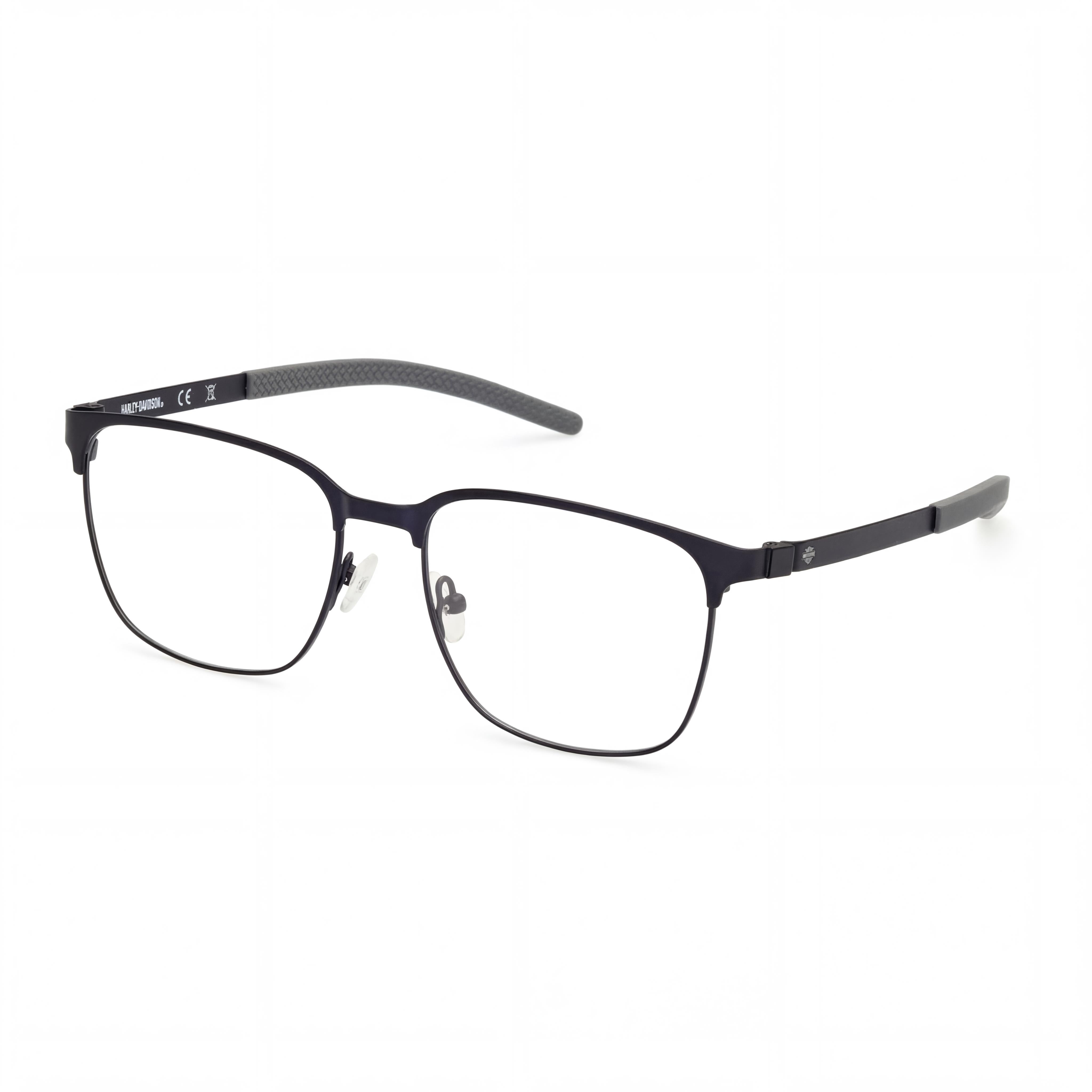 Harley-Davidson Hd50018 Men's Matte Blue Metal Frame Non- Eyewear Size 55-17-145mm, Photo 1