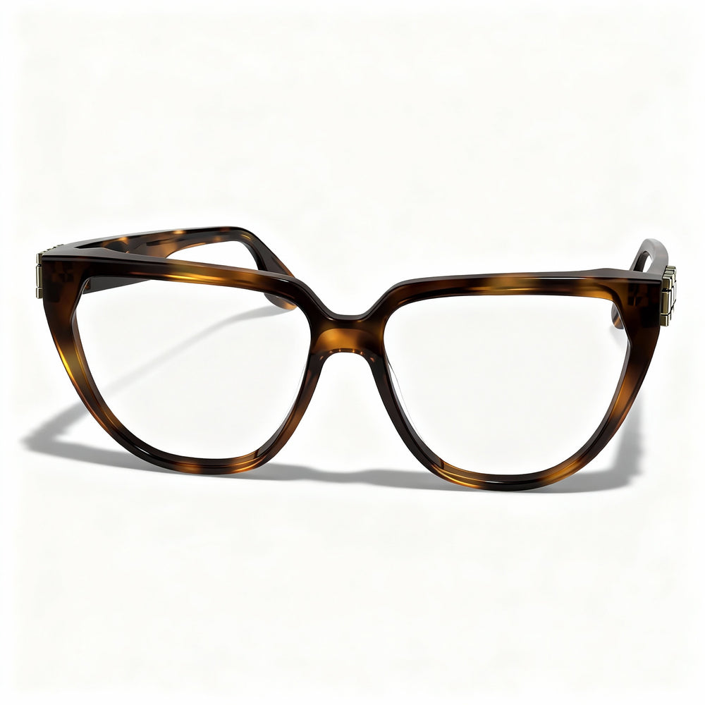 Victoria Beckham Modern Women’s Acetate Tortoise Optical Frames with Polycarbonate Non-Polarised Lenses 54mm
