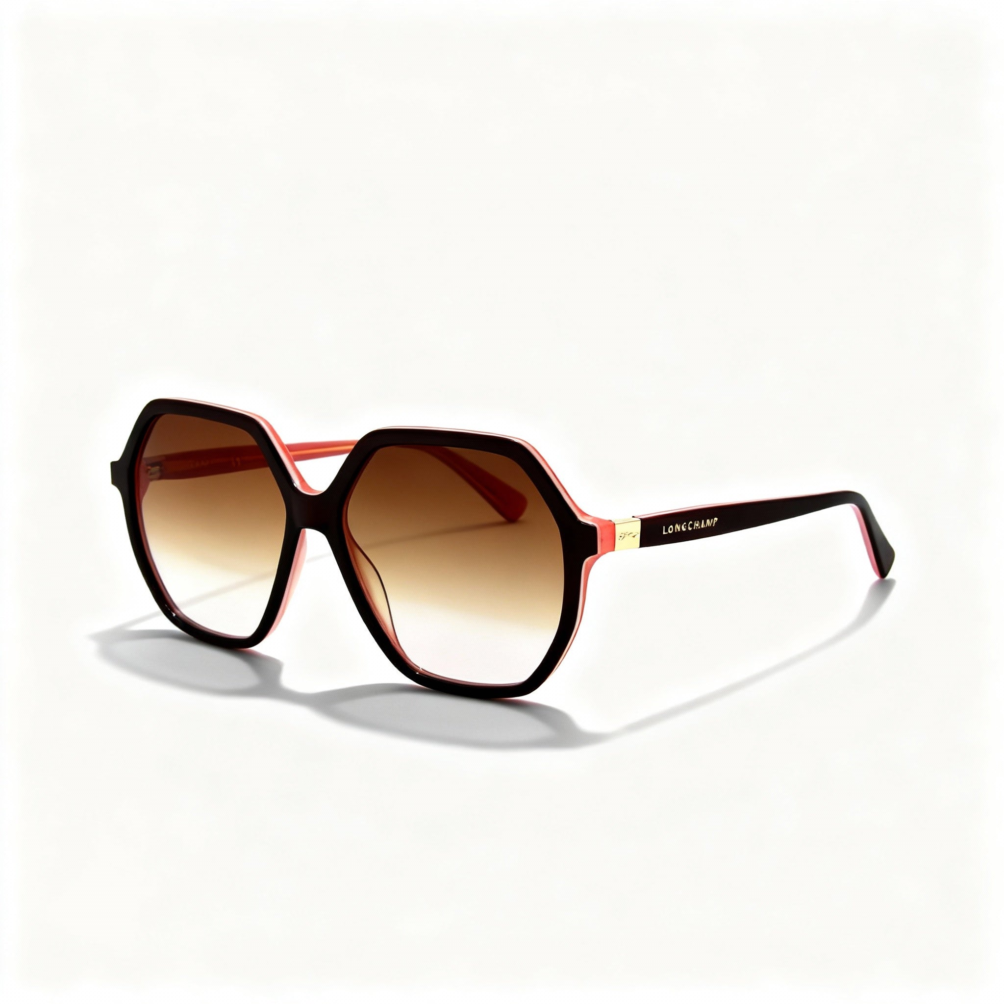 Longchamp LO707S Classic Unisex Acetate Havana Rose UV Protected Non-Polarized Sunglasses 58mm