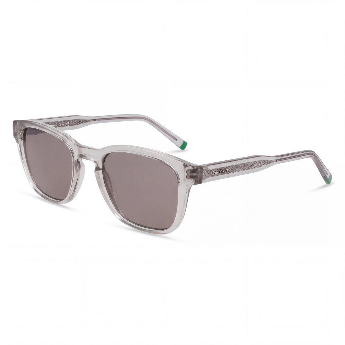 Lacoste L6026S N Men's Light Grey Plastic Grey Lens UV Protection Sunglasses 51mm, Photo 1