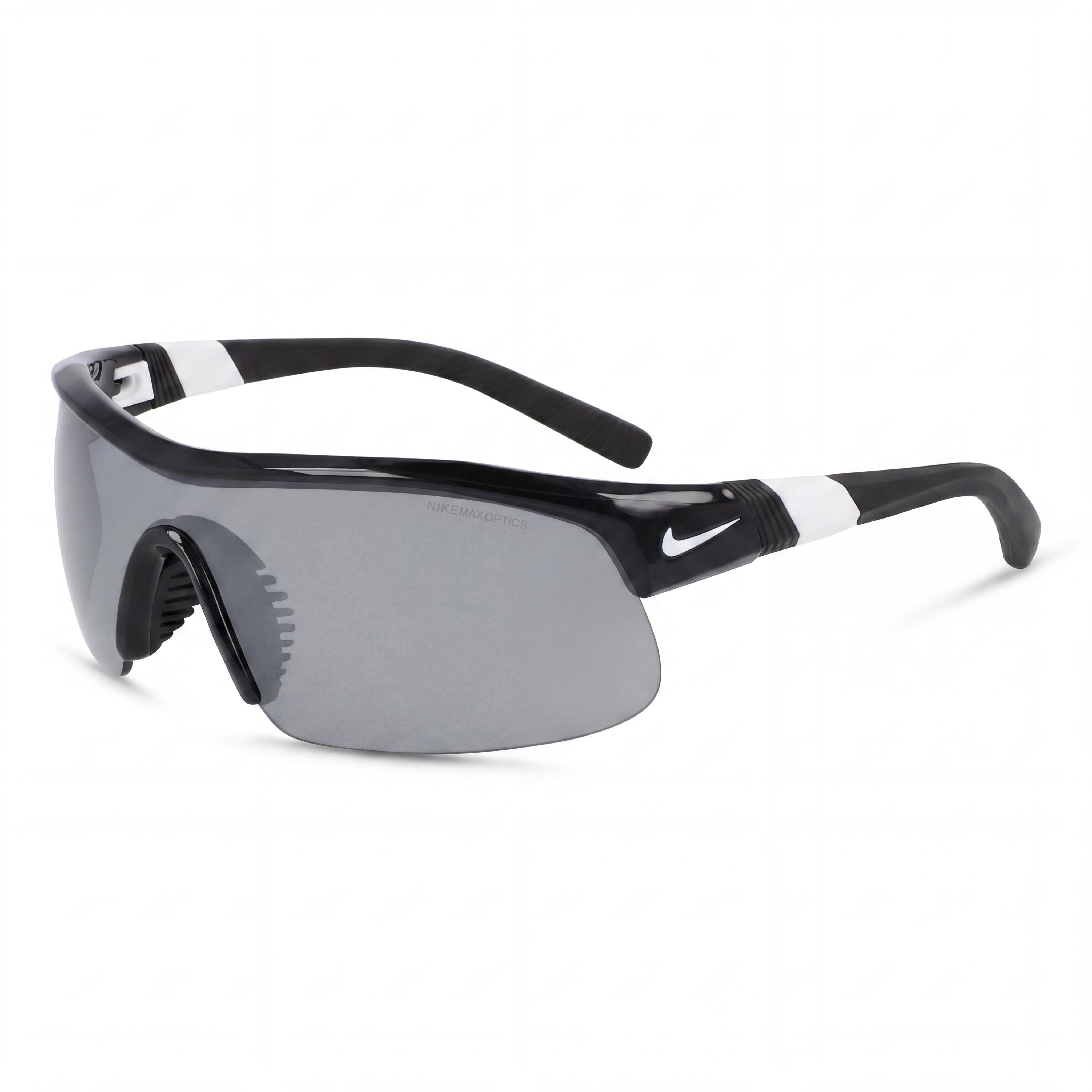 Gafas de sol unisex Nike Show X1 N Iu4881x, montura de plástico negra plateada brillante, no polarizadas UV 400, 58 mm, Photo 1
